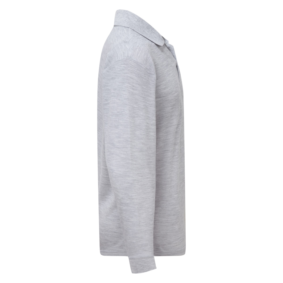 63201 Kid’s 65/35 L/Sleeve Polo Heather Grey