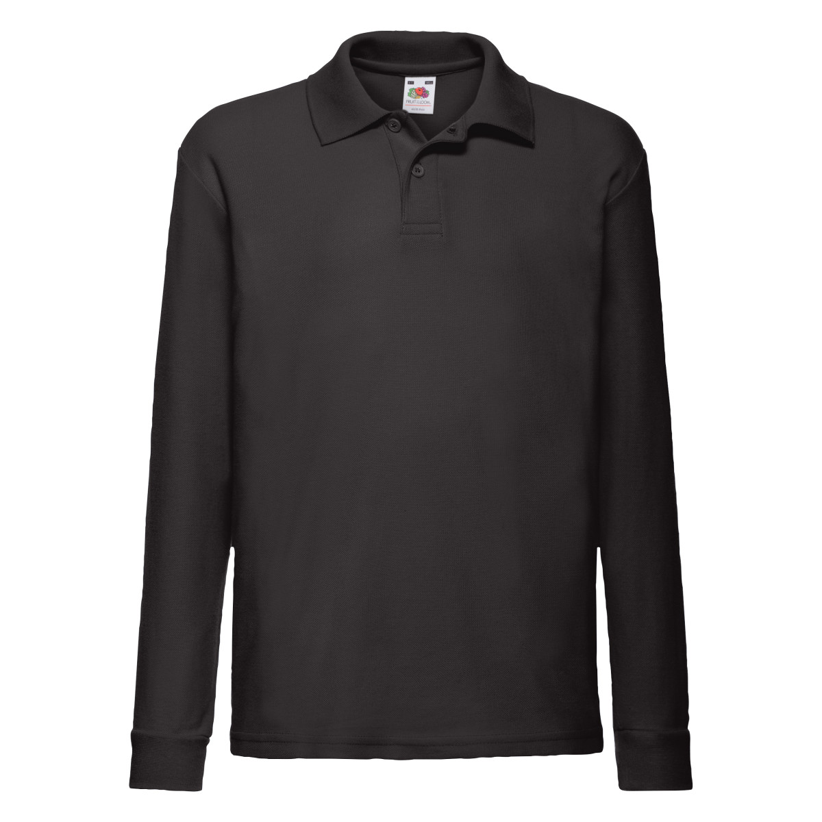 Black Kid’s 65/35 L/Sleeve Polo