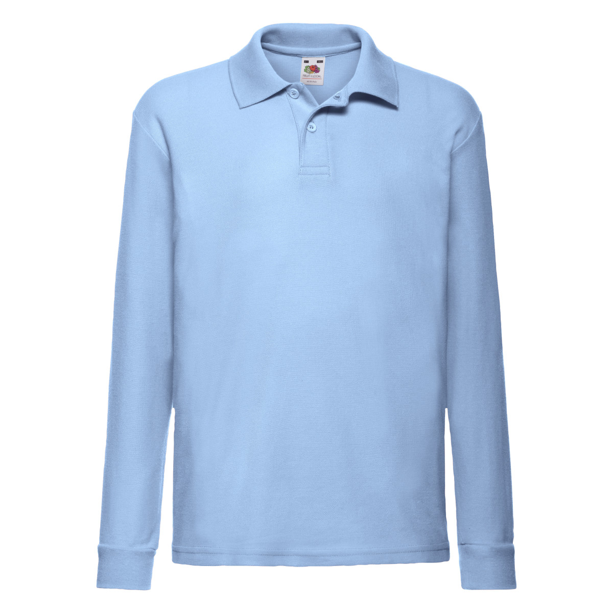 63201 Kid’s 65/35 L/Sleeve Polo Sky Blue