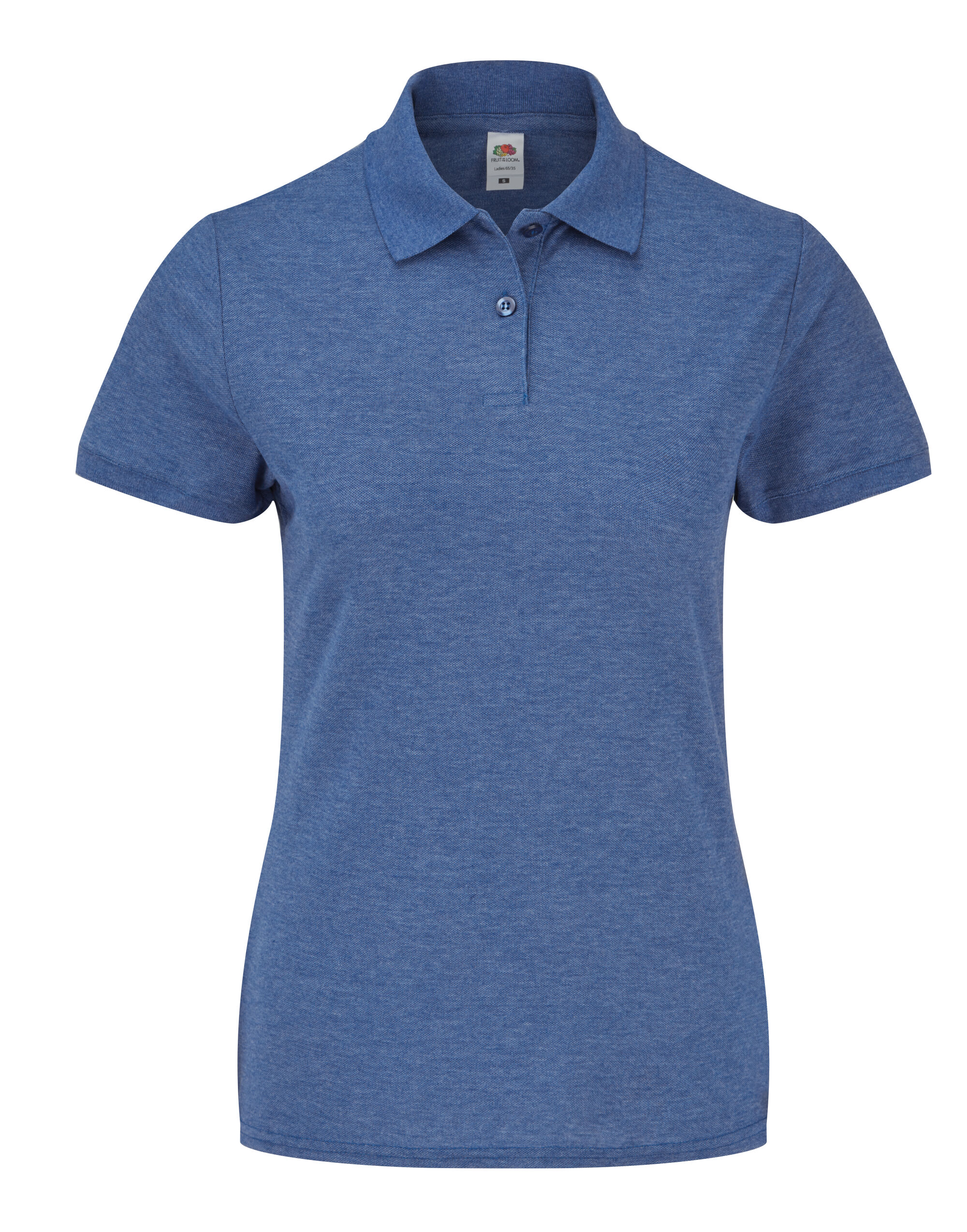 63212 Ladies’ 65/35 Polo Retro Heather Royal