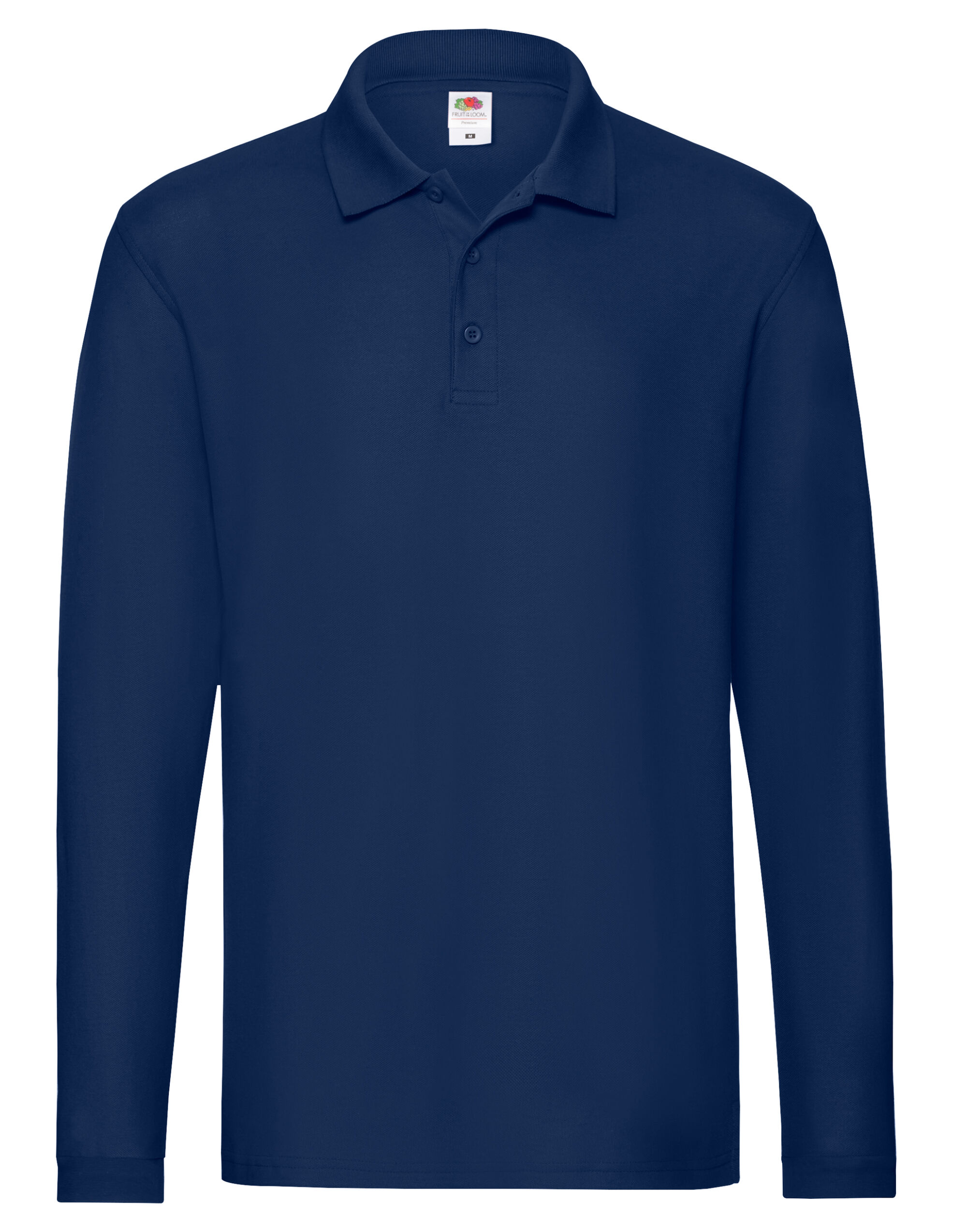 63310 Men’s Premium Long Sleeve Polo Navy Blue