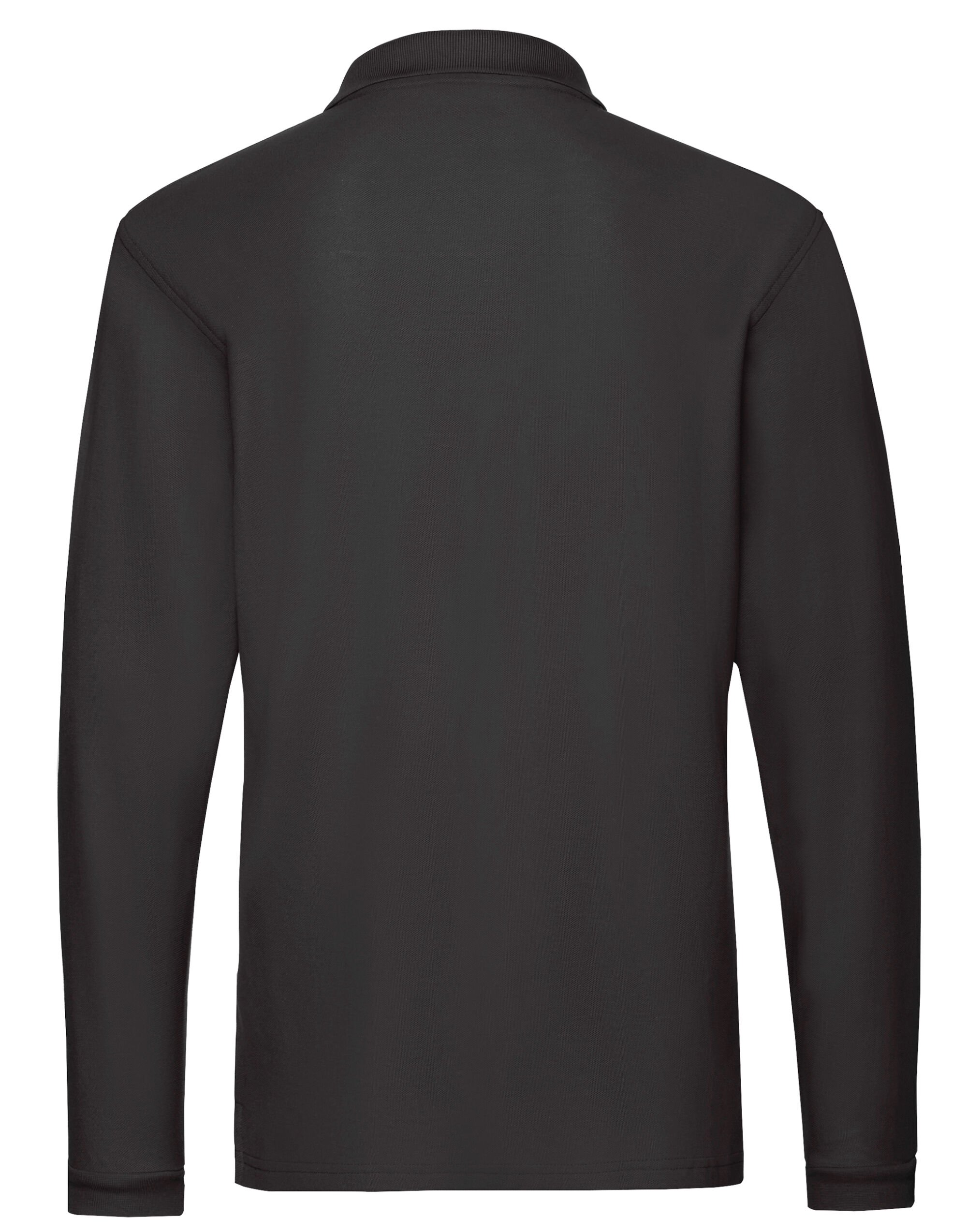 63310 Black Men’s Premium Long Sleeve Polo