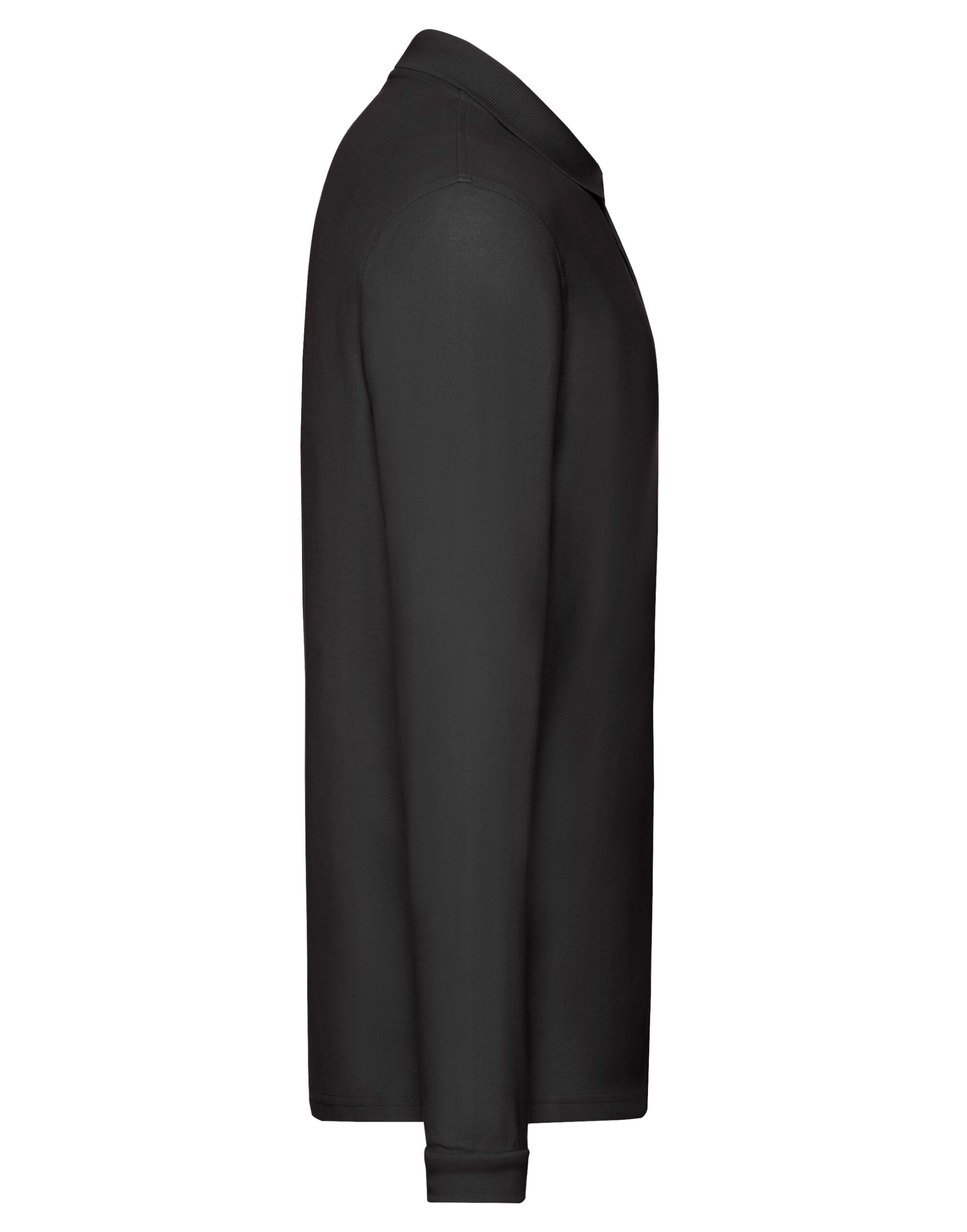 63310 Black Men’s Premium Long Sleeve Polo