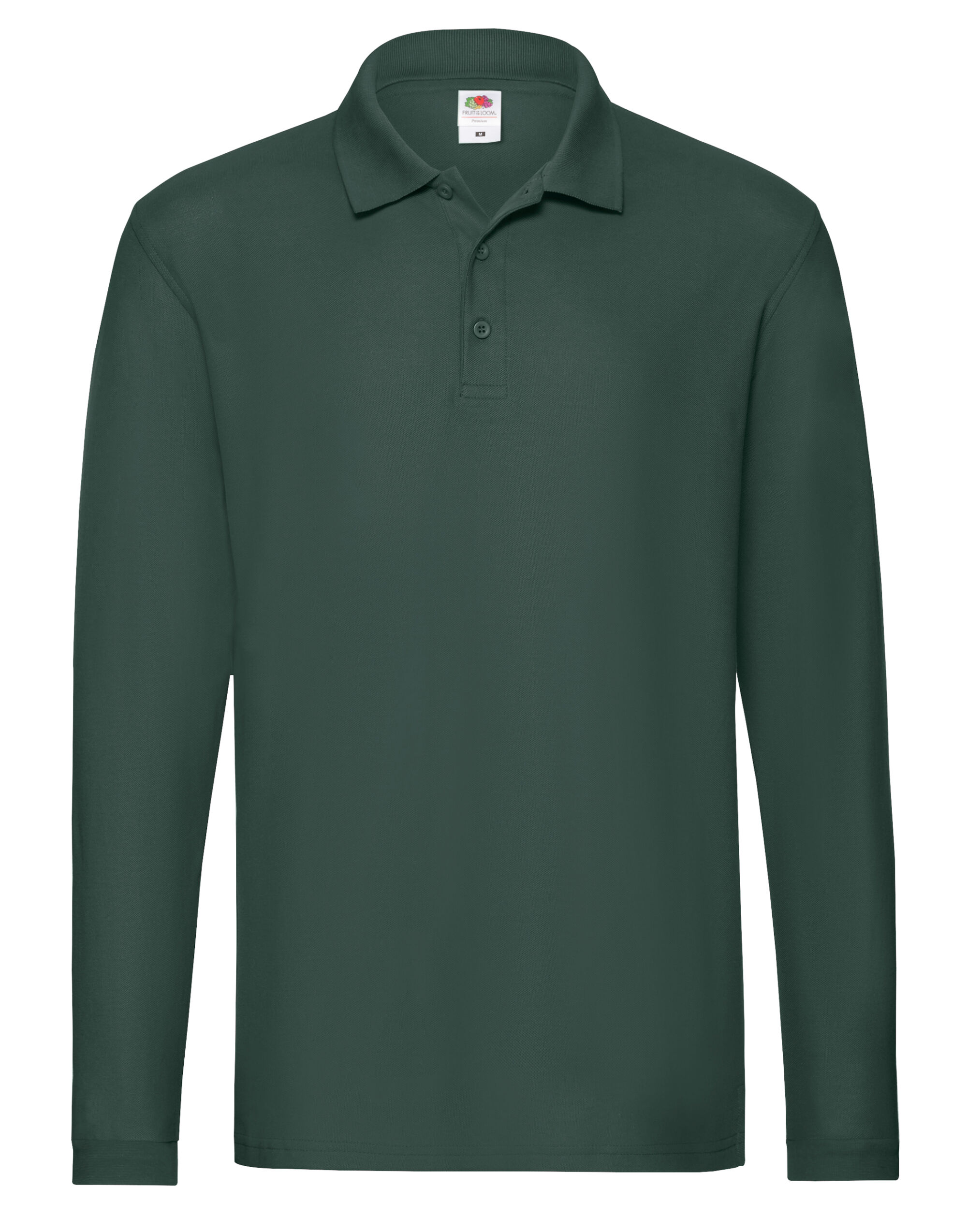 63310 Men’s Premium Long Sleeve Polo Forest Green