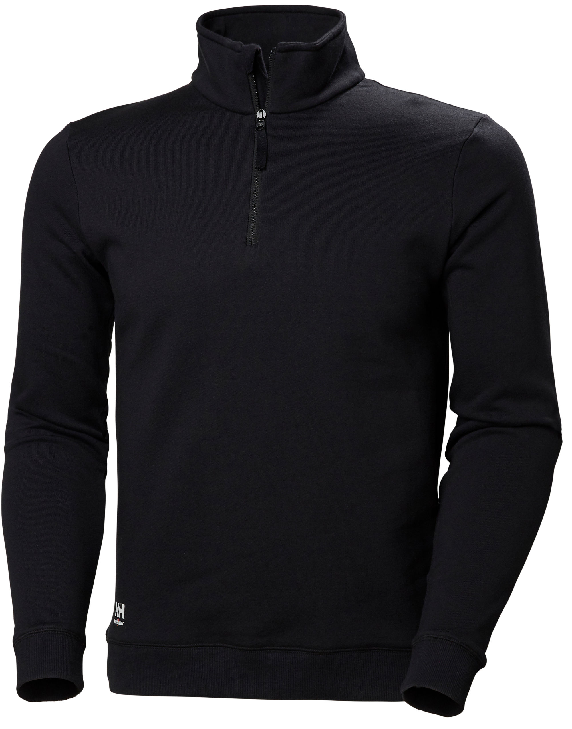 Black Manchester Half Zip Sweatshirt