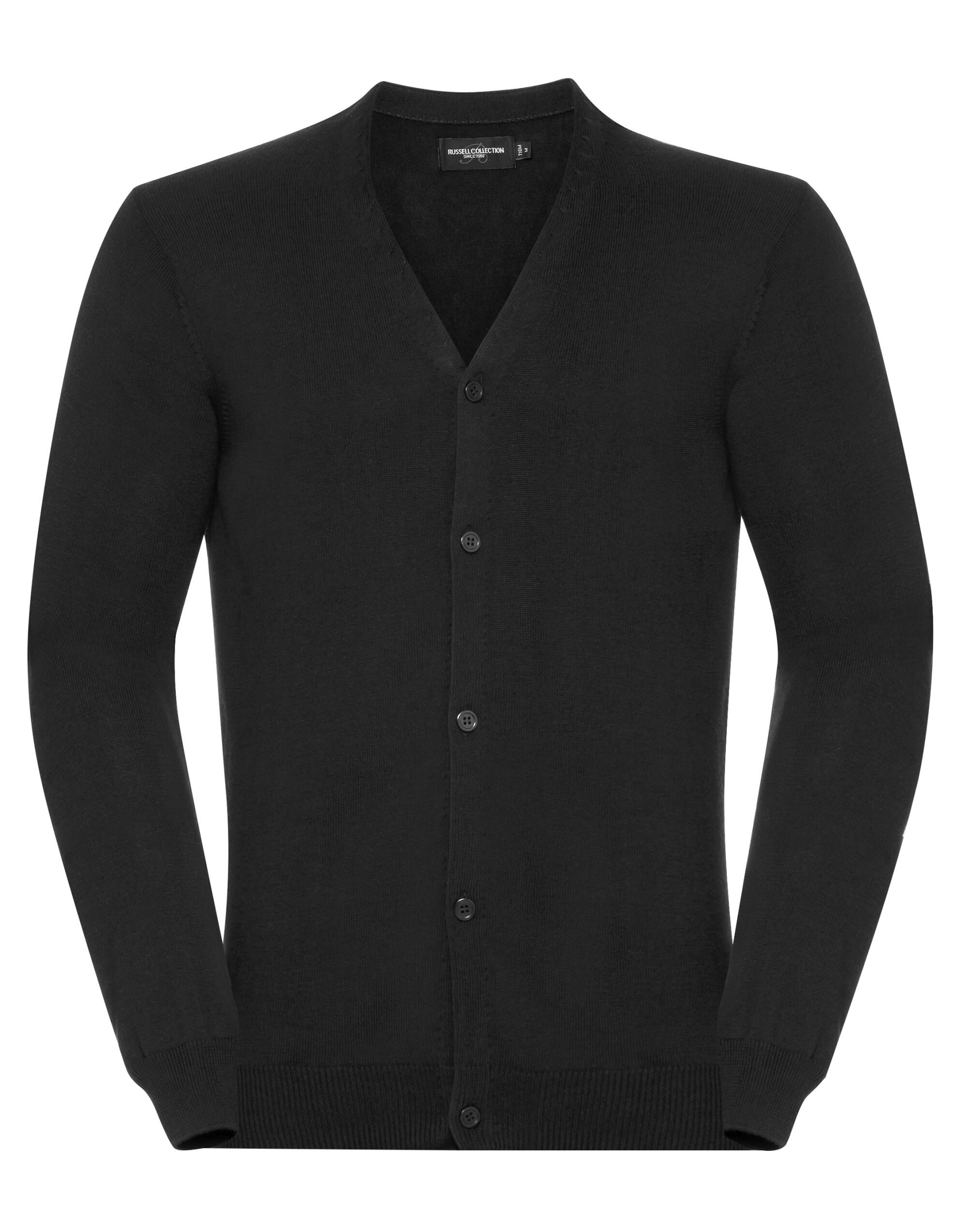 R715M Men’s V-Neck Knitted Cardigan Black R715M Men’s V-Neck Knitted Cardigan Black