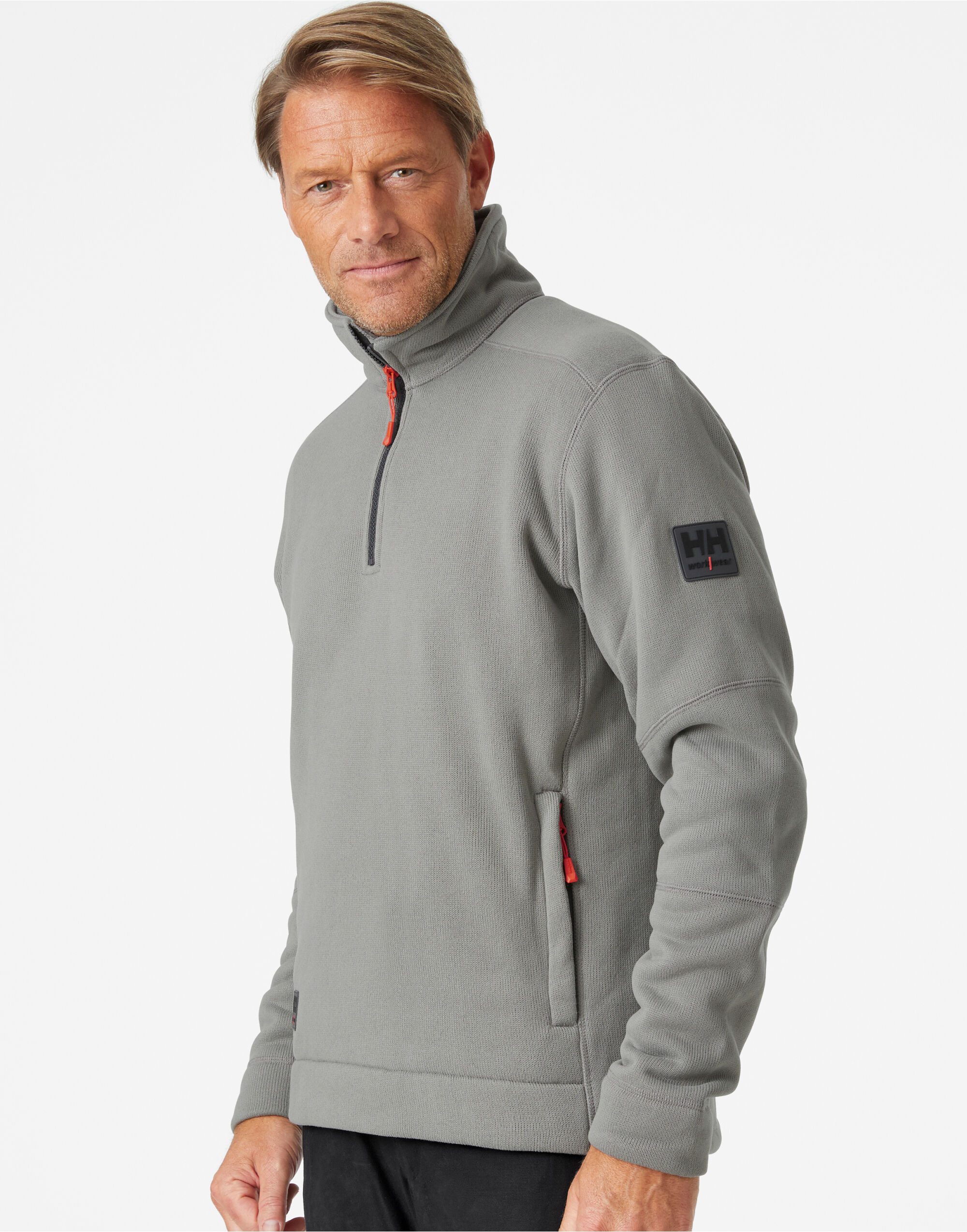 72251 Kensington 1/2 Zip Fleece Mid Grey
