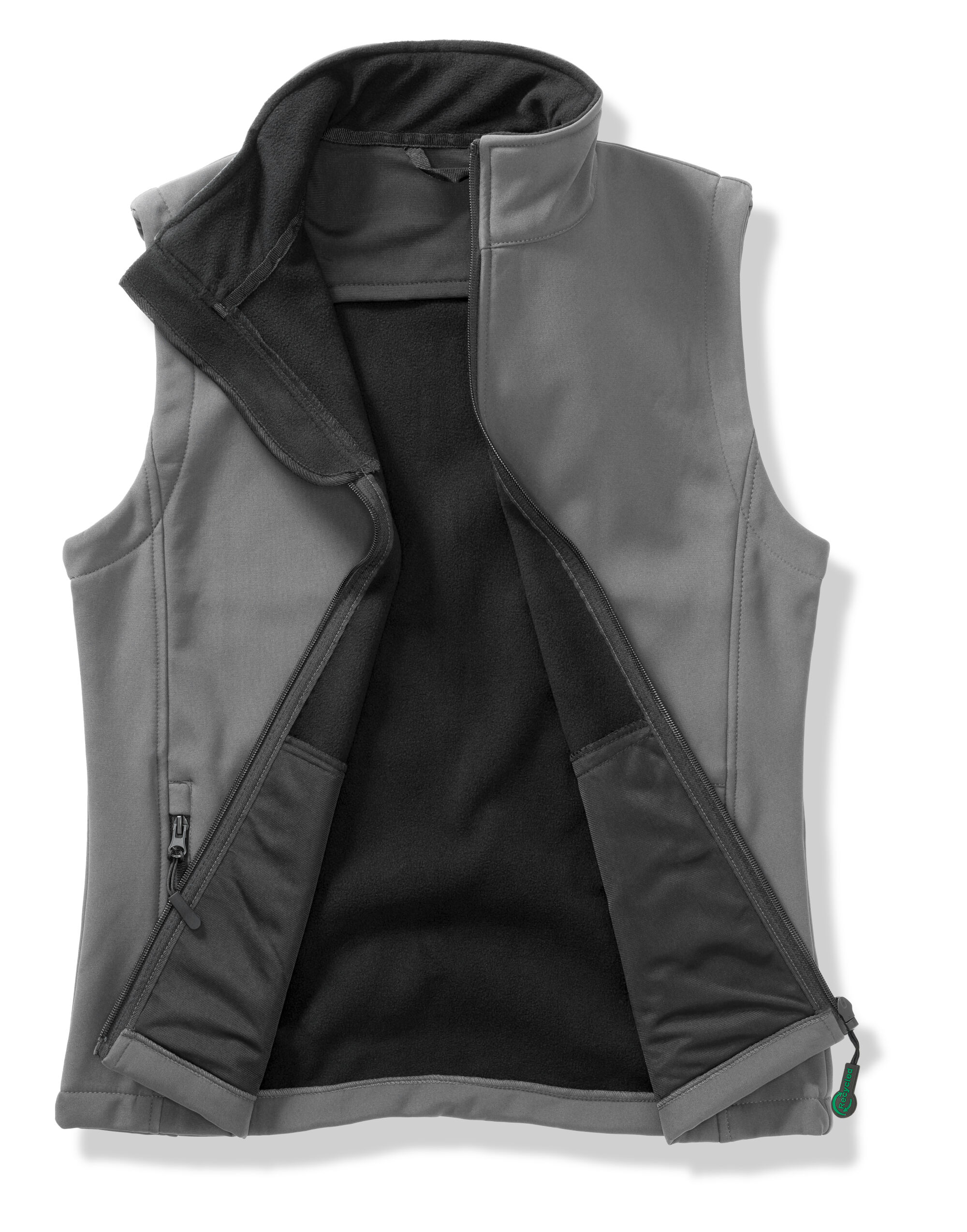 R232M Men’s Printable Softshell Bodywarmer with Recycled Fleece Inner Charcoal/Black