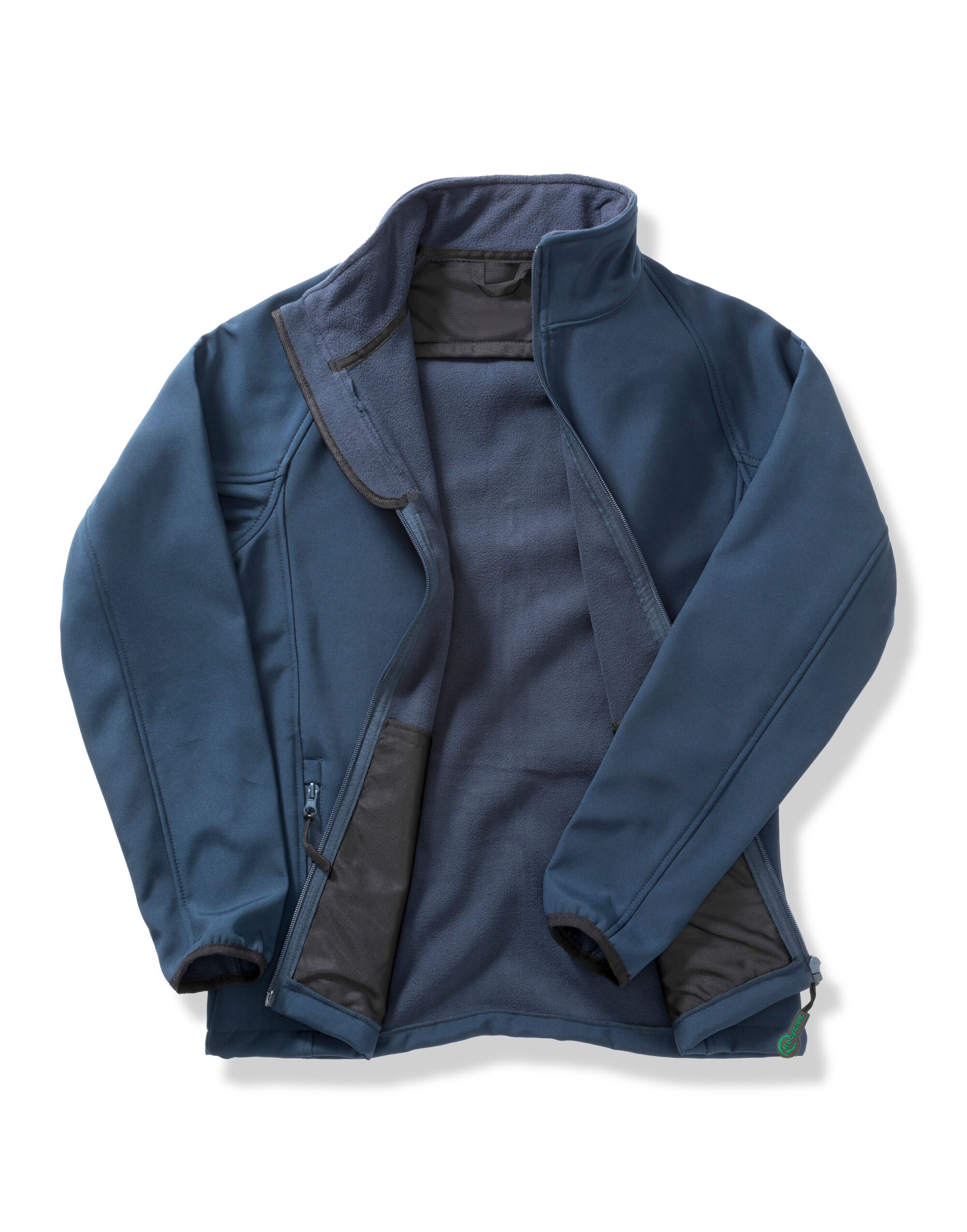 R231F Ladies’ Printable Softshell Jacket with Recycled Inner Fleece Navy/Navy R231F Ladies’ Printable Softshell Jacket with Recycled Inner Fleece Navy/Navy
