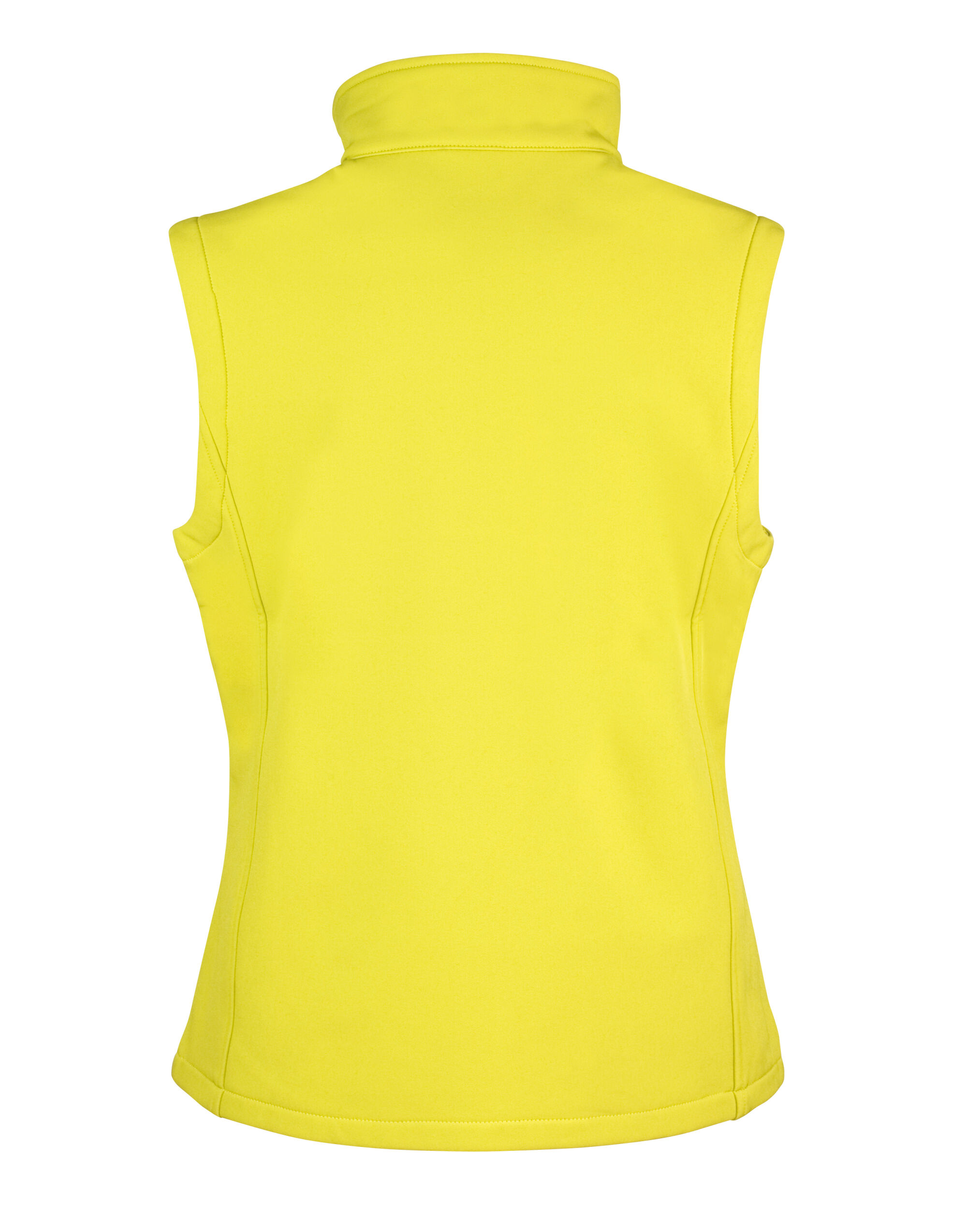 R232F Ladies’ Printable Softshell Bodywarmer with Recycled Fleece Inner Yellow/Black