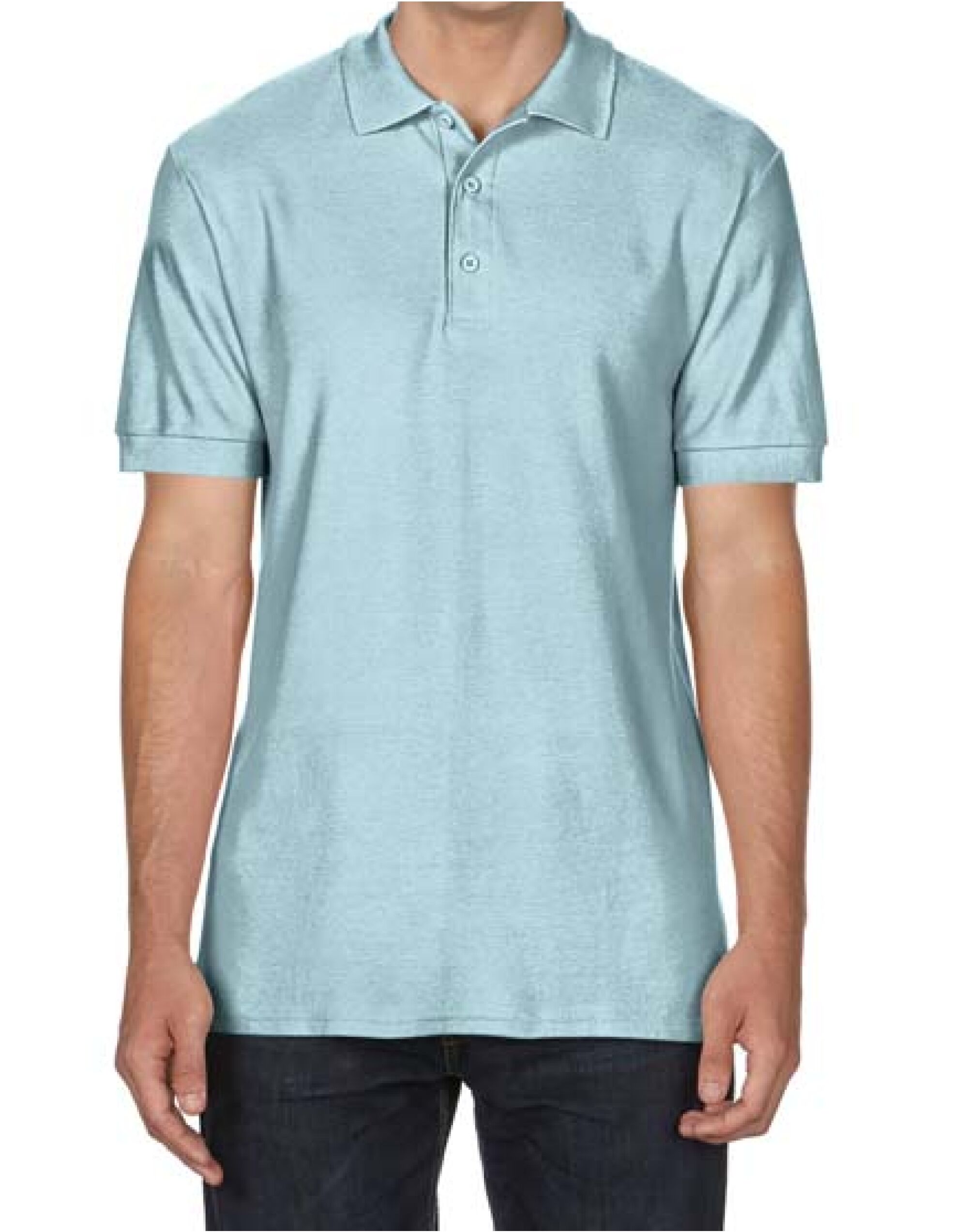 Chambray Premium Cotton® Adult Double Piqué Polo Chambray Premium Cotton® Adult Double Piqué Polo