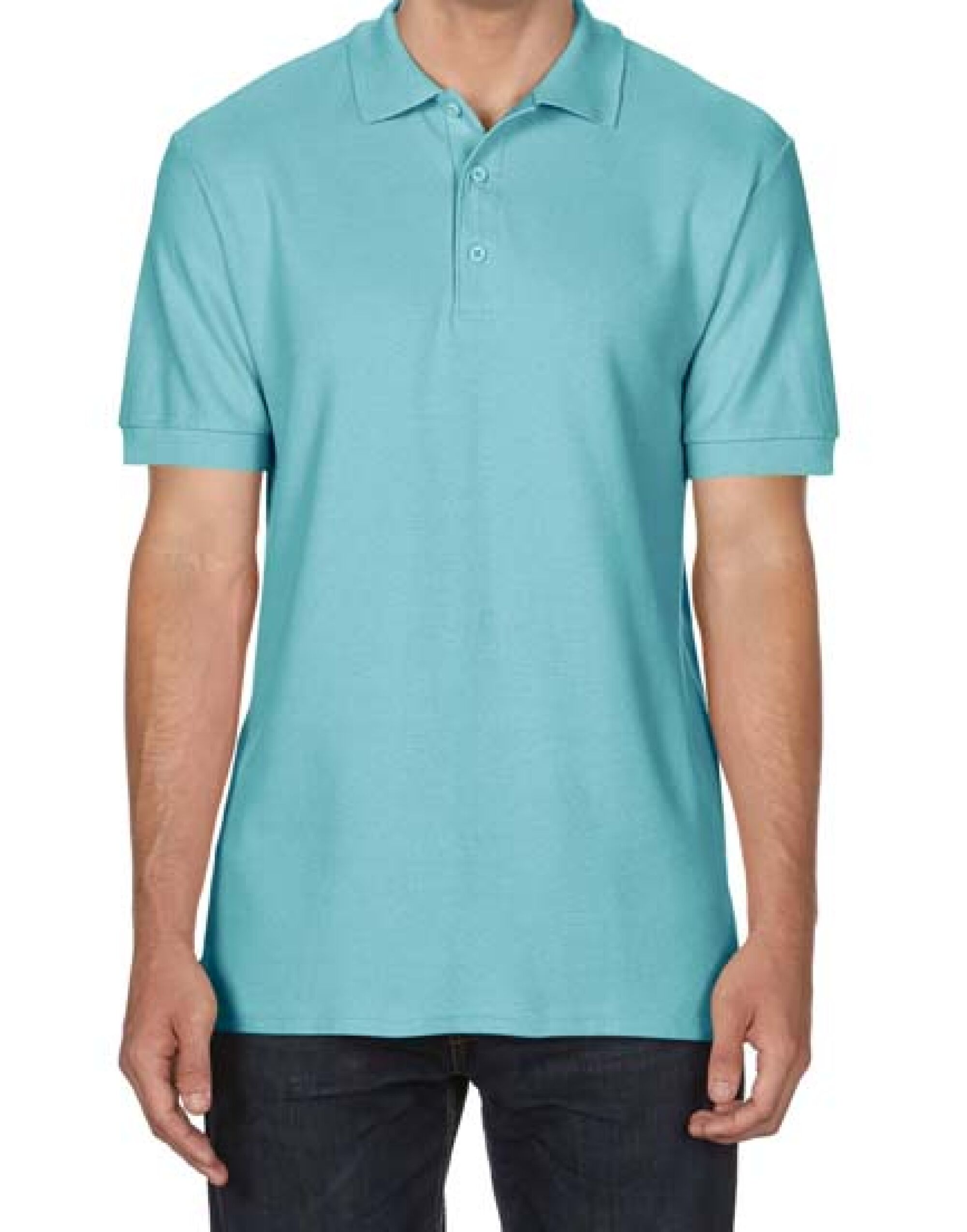 Chalky Mint Premium Cotton® Adult Double Piqué Polo Chalky Mint Premium Cotton® Adult Double Piqué Polo