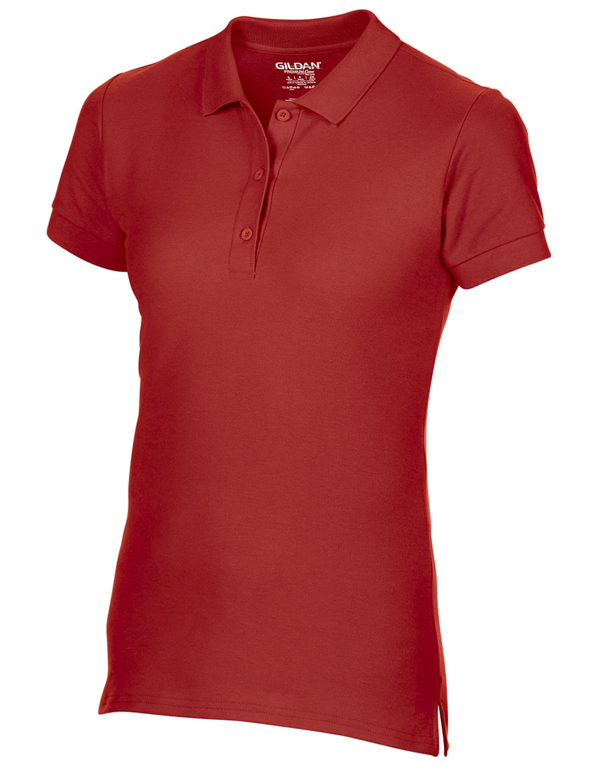 85800L Premium Cotton® Ladies’ Double Piqué Polo Red