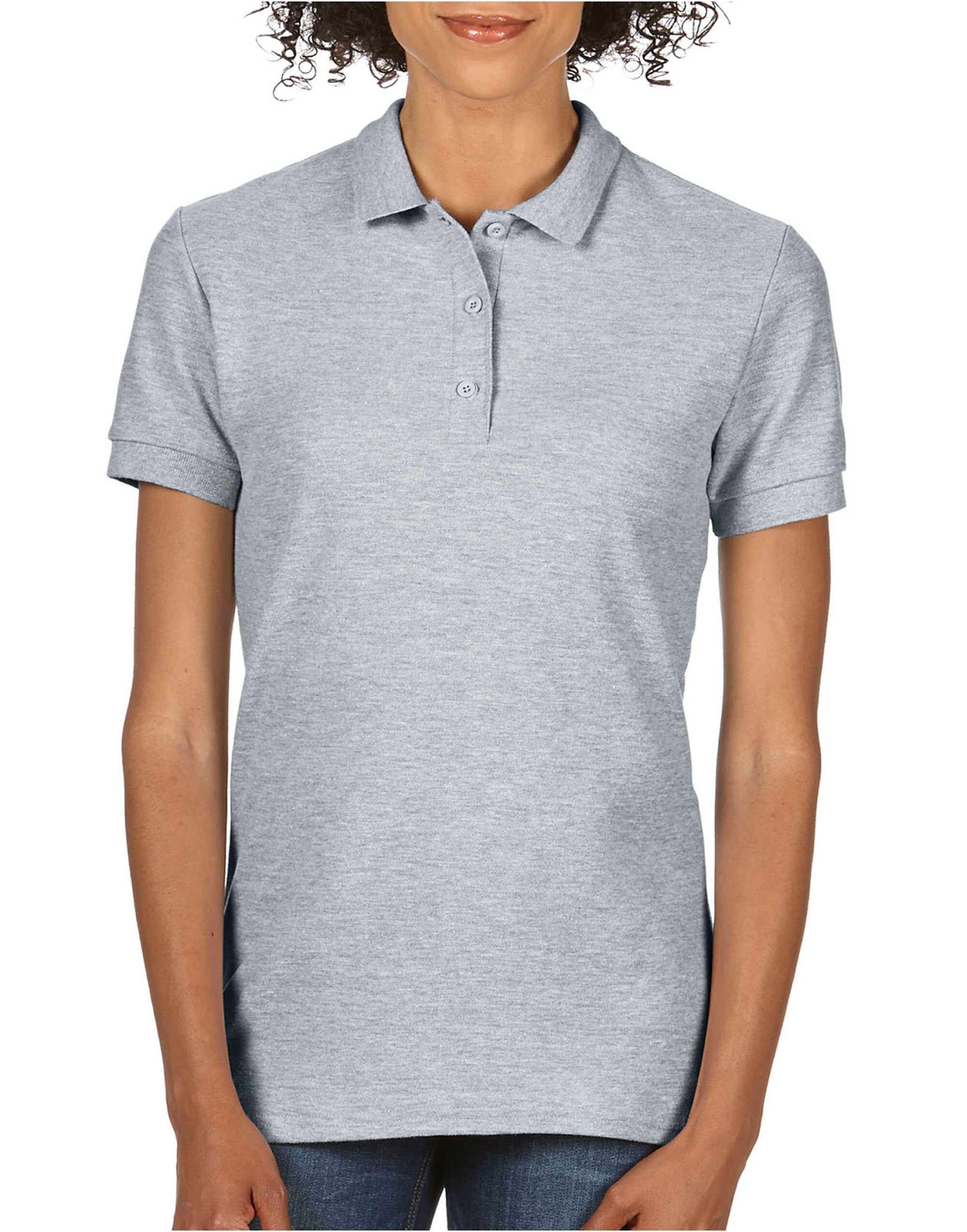 85800L Premium Cotton® Ladies’ Double Piqué Polo Sport Grey (RS)