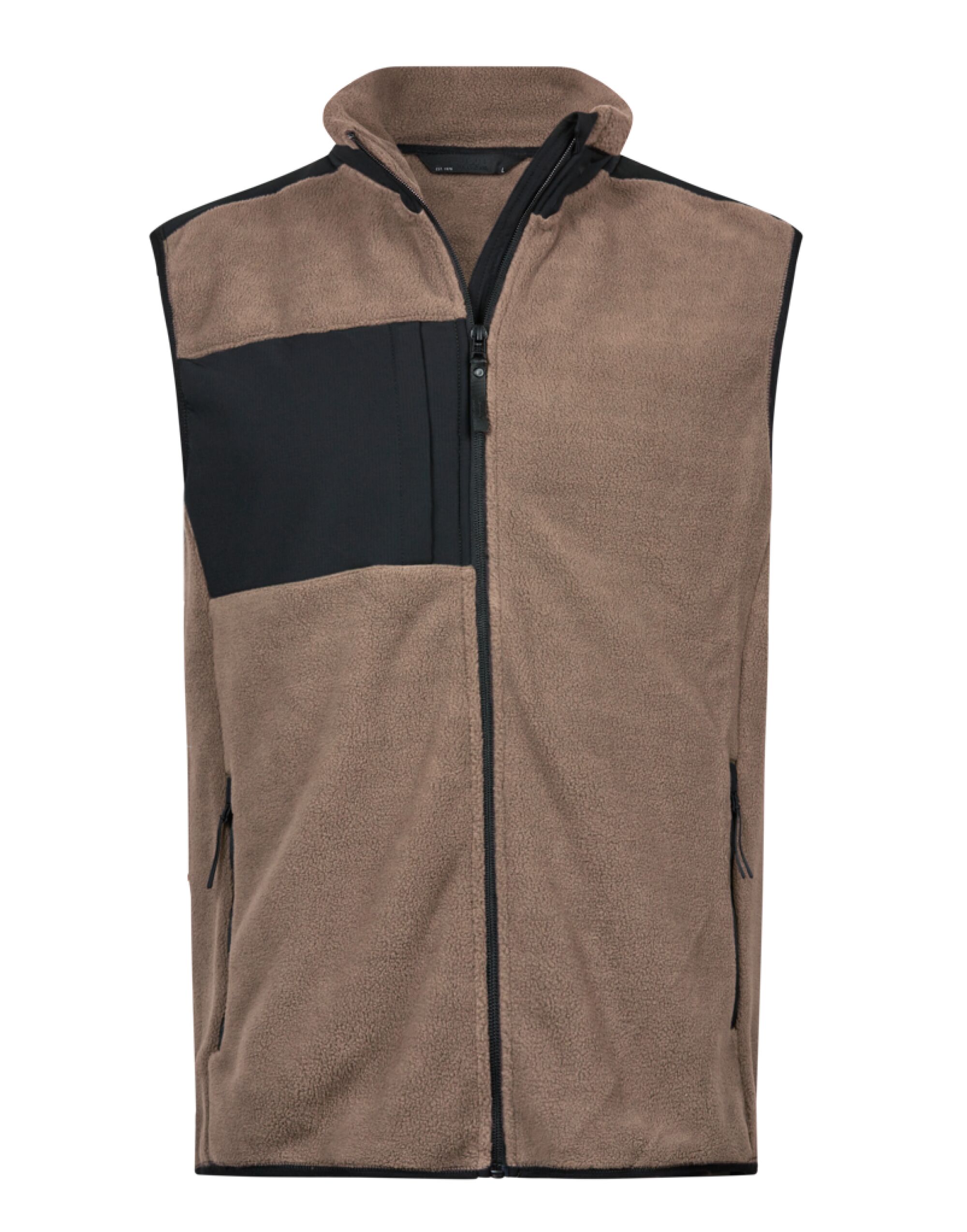 TJ9122 Mountain Fleece Bodywarmer Clay/Black