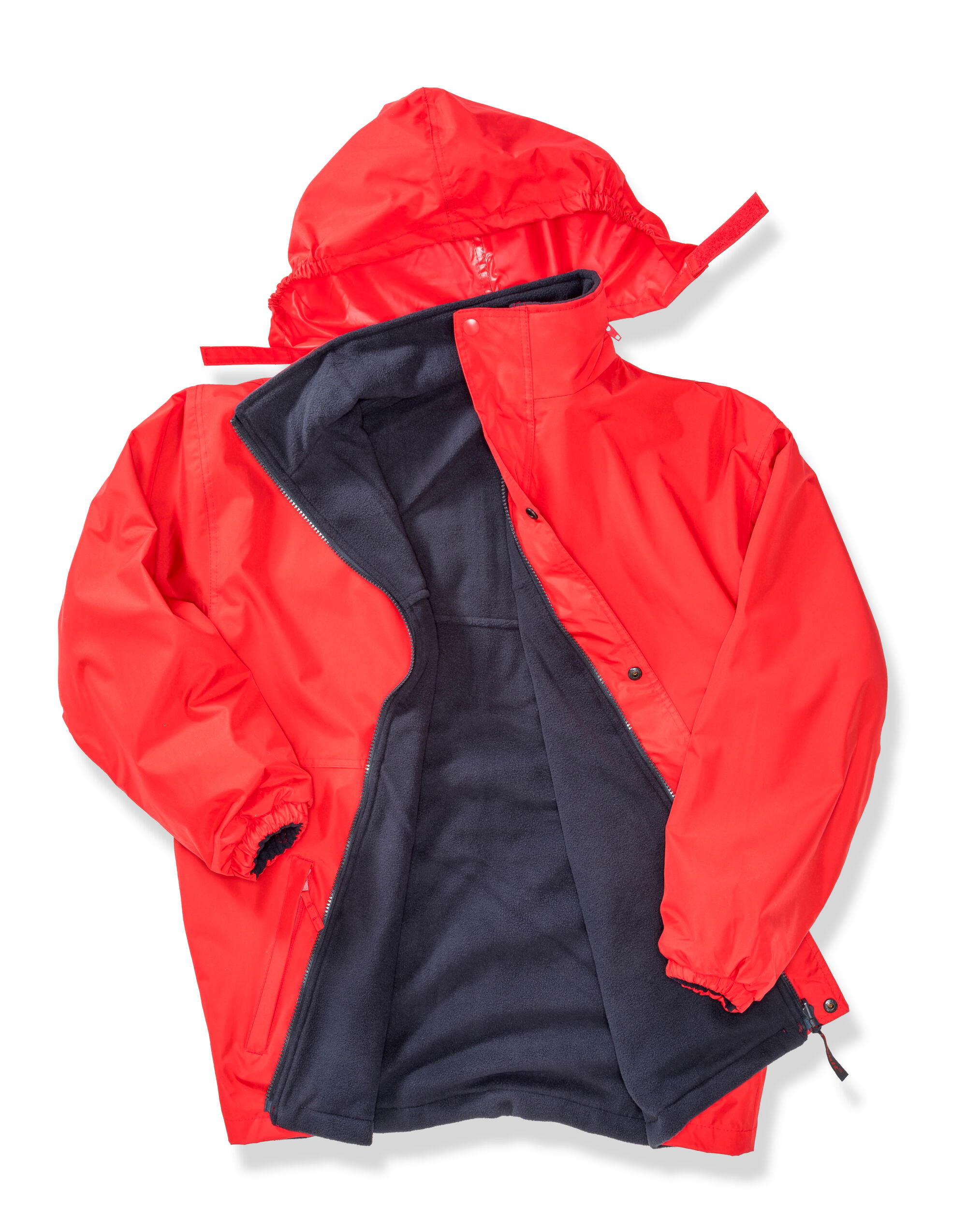 R160X Recycled Fleece Lined Stormdri 4000 Jacket Red/Navy