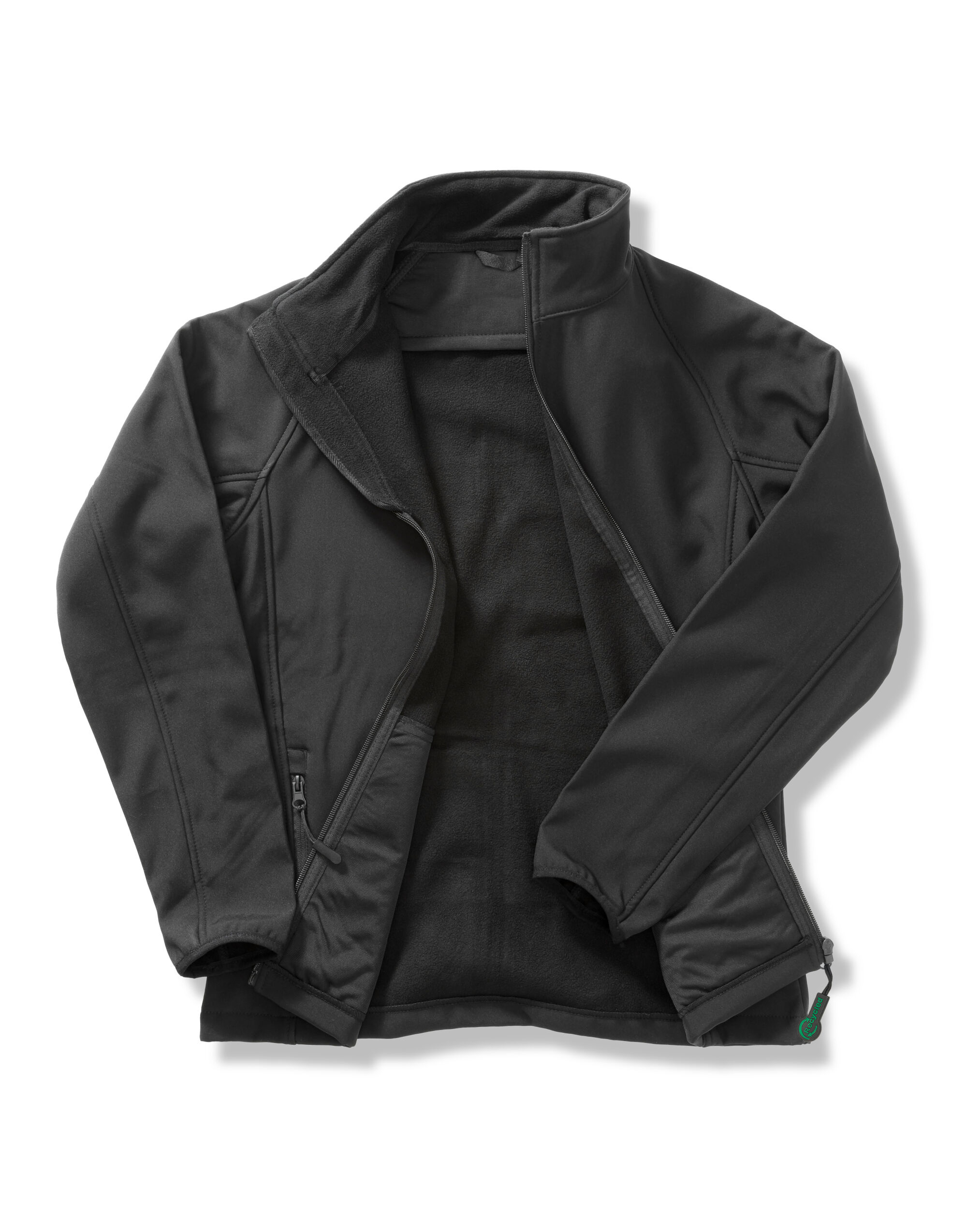 R231M Men’s Printable Softshell Jacket with Recycled Inner Fleece Black/Black