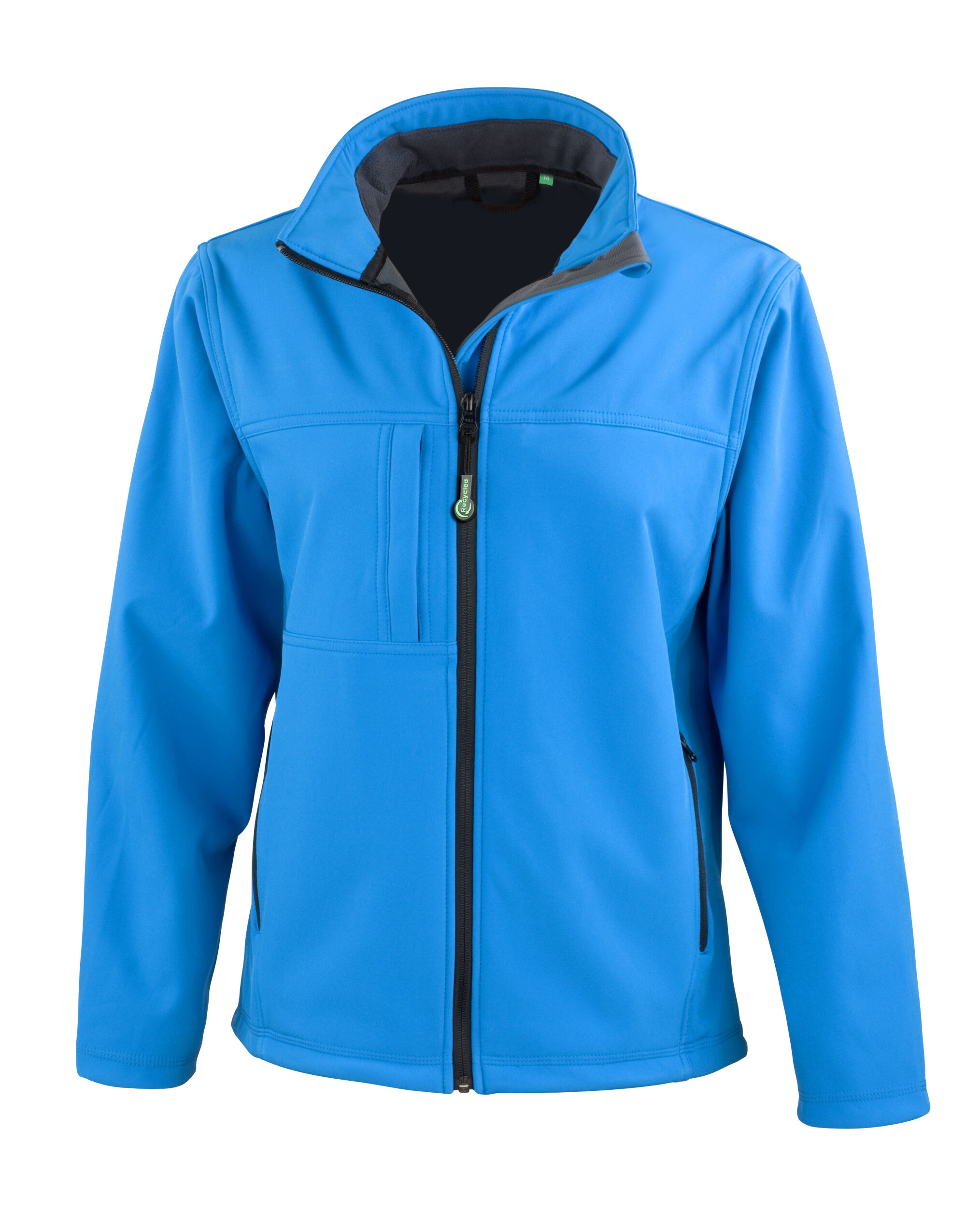 R121F Azure Blue Women’s Recycled 3-Layer Classic Softshell Jacket