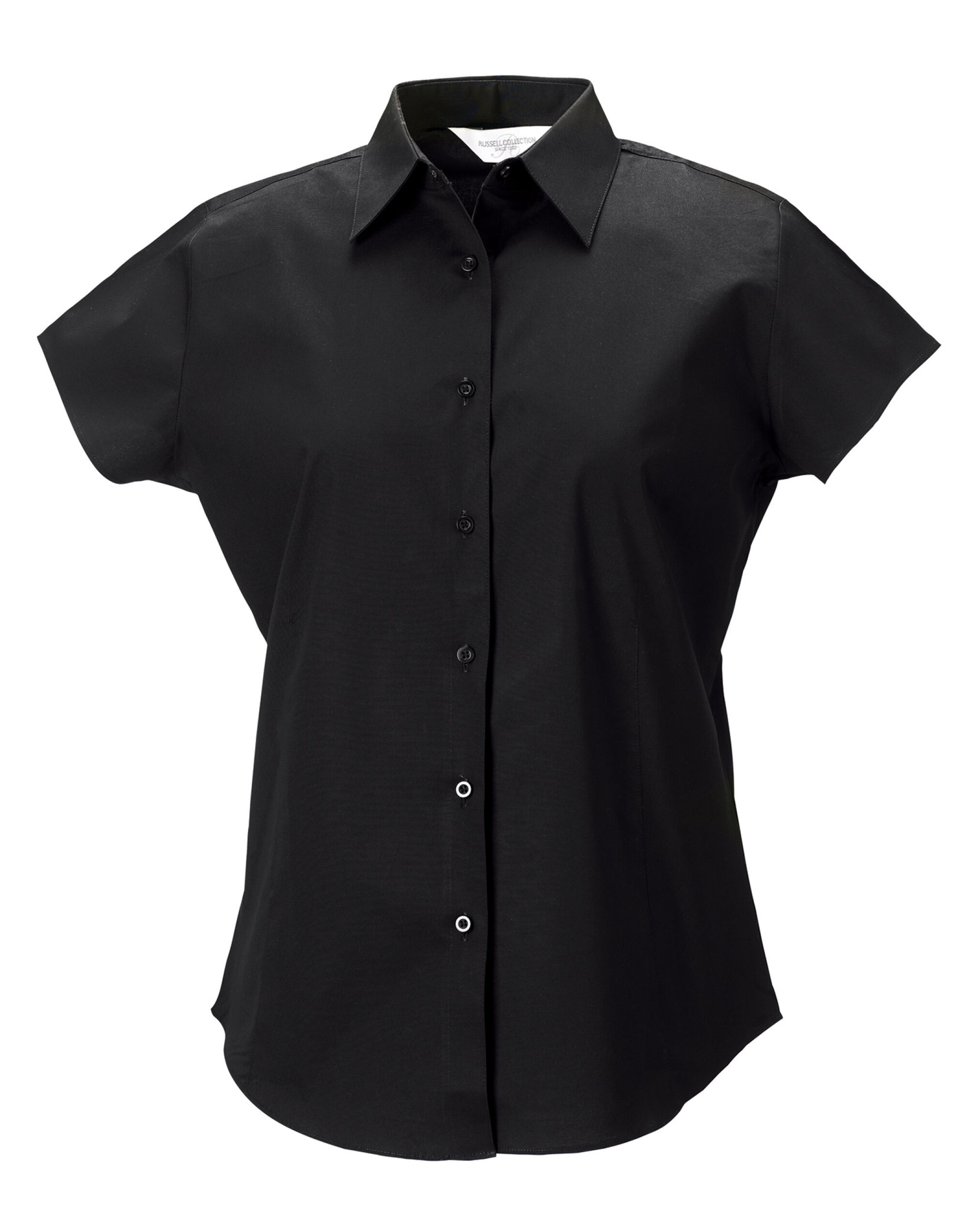 947F Ladies’ Short Sleeve Fitted Stretch Shirt Black 947F Ladies’ Short Sleeve Fitted Stretch Shirt Black