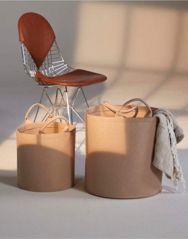 BG728 Grey Melange Felt Trug