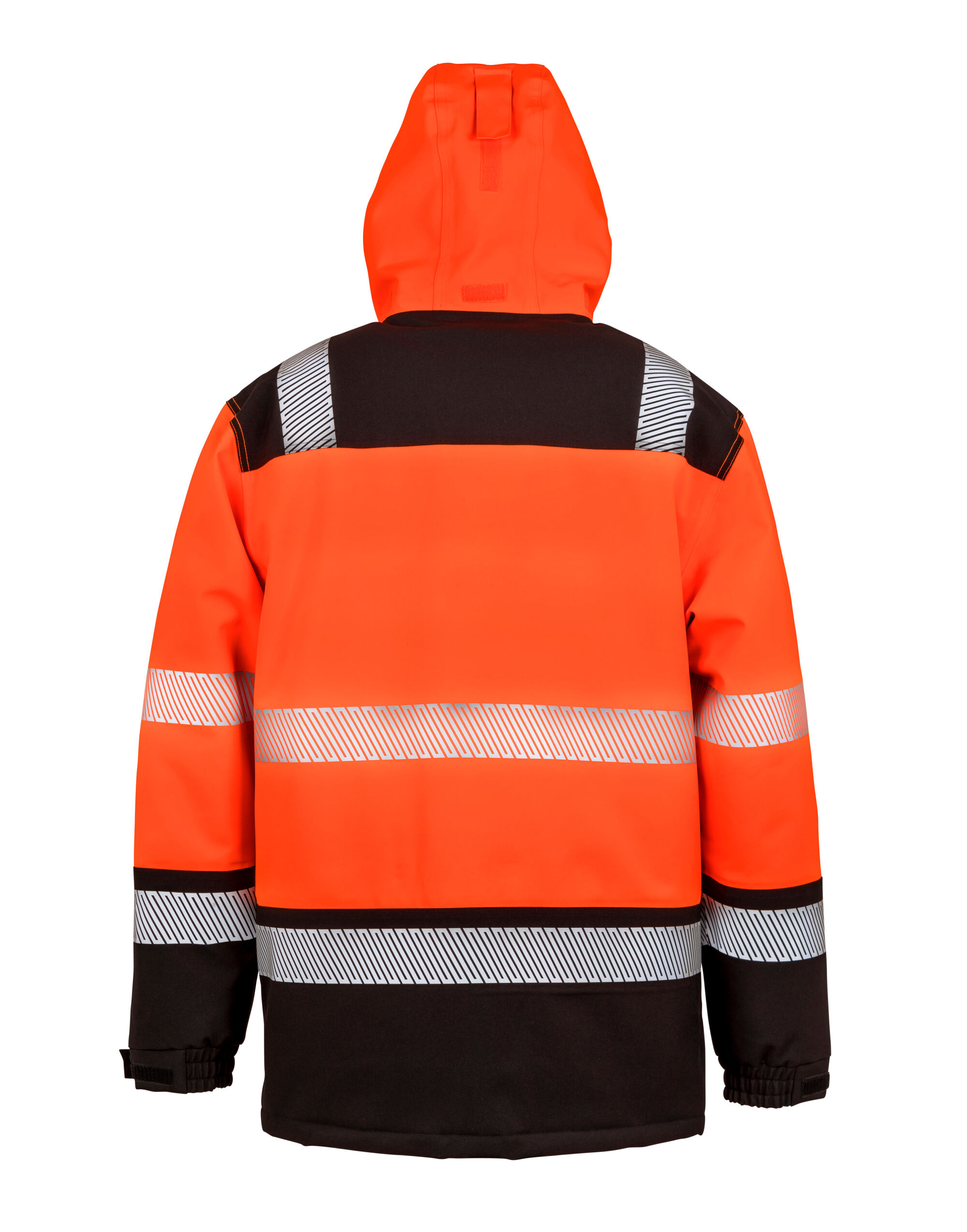 R475X Fluorescent Orange/Black Recycled Extreme Tech Printable Softshell Coat