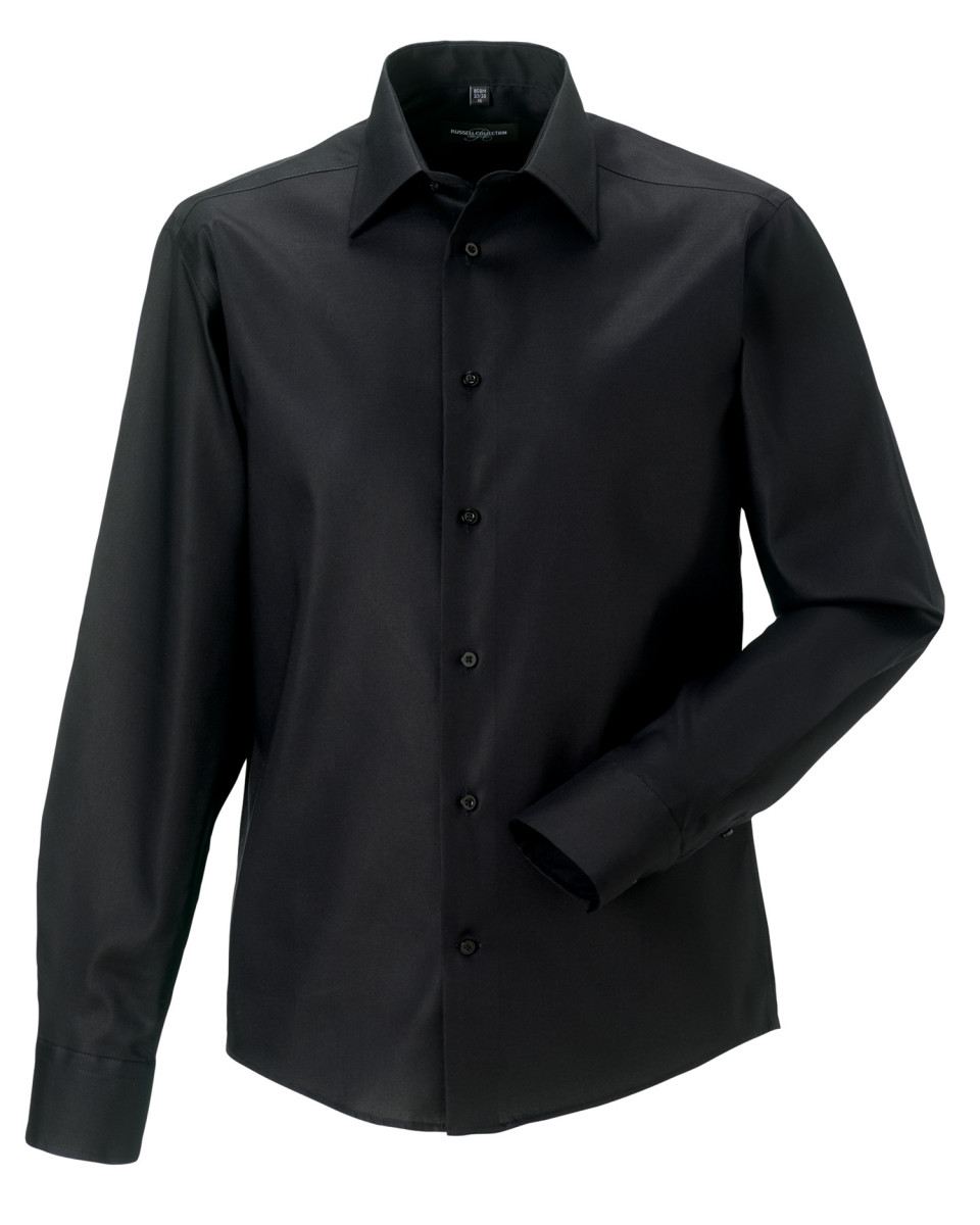 Black Men’s Long Sleeve Tailored Ultimate Non-Iron Shirt Black Men’s Long Sleeve Tailored Ultimate Non-Iron Shirt