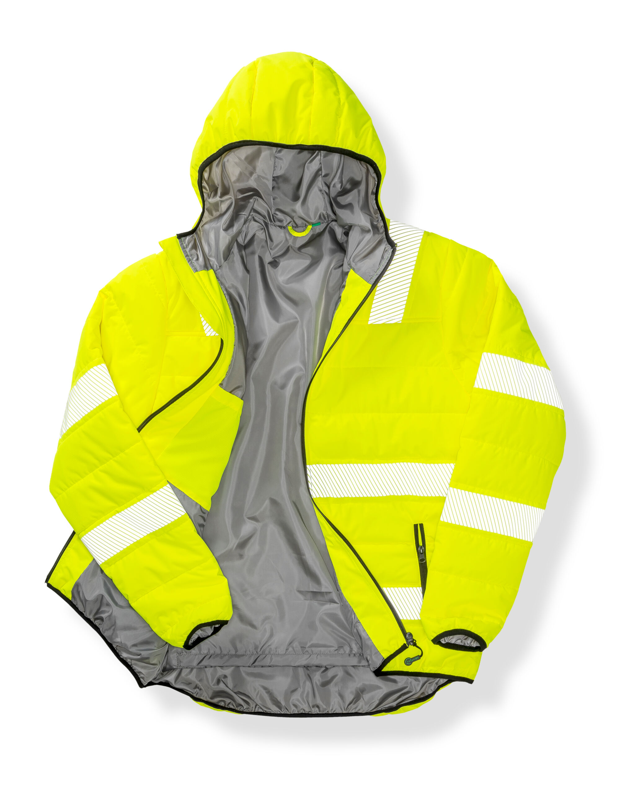 R500X Recycled Ripstop Padded Safety Jacket Fluoresent Yellow