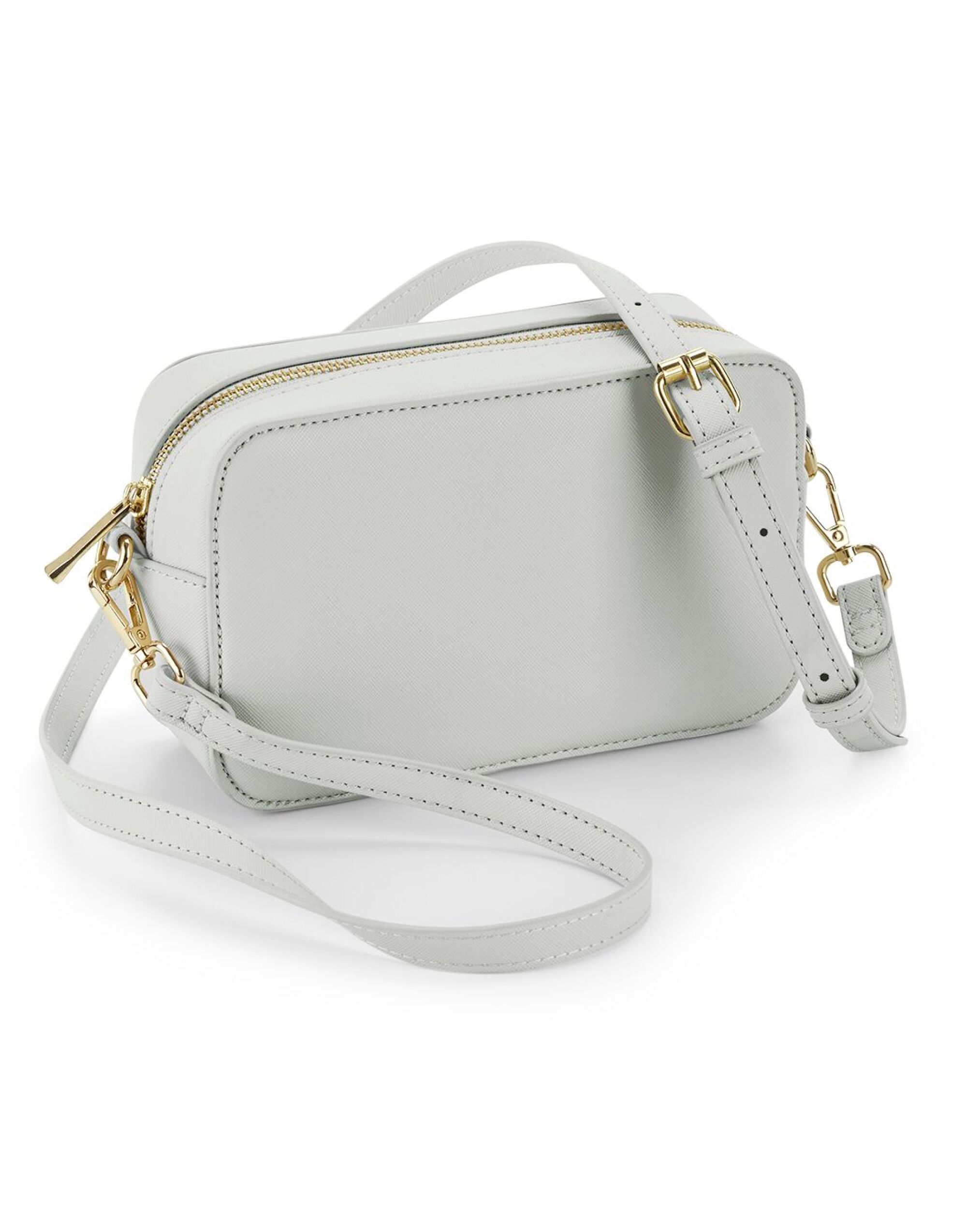 BG758 Boutique Structured Cross Body Bag Soft Grey