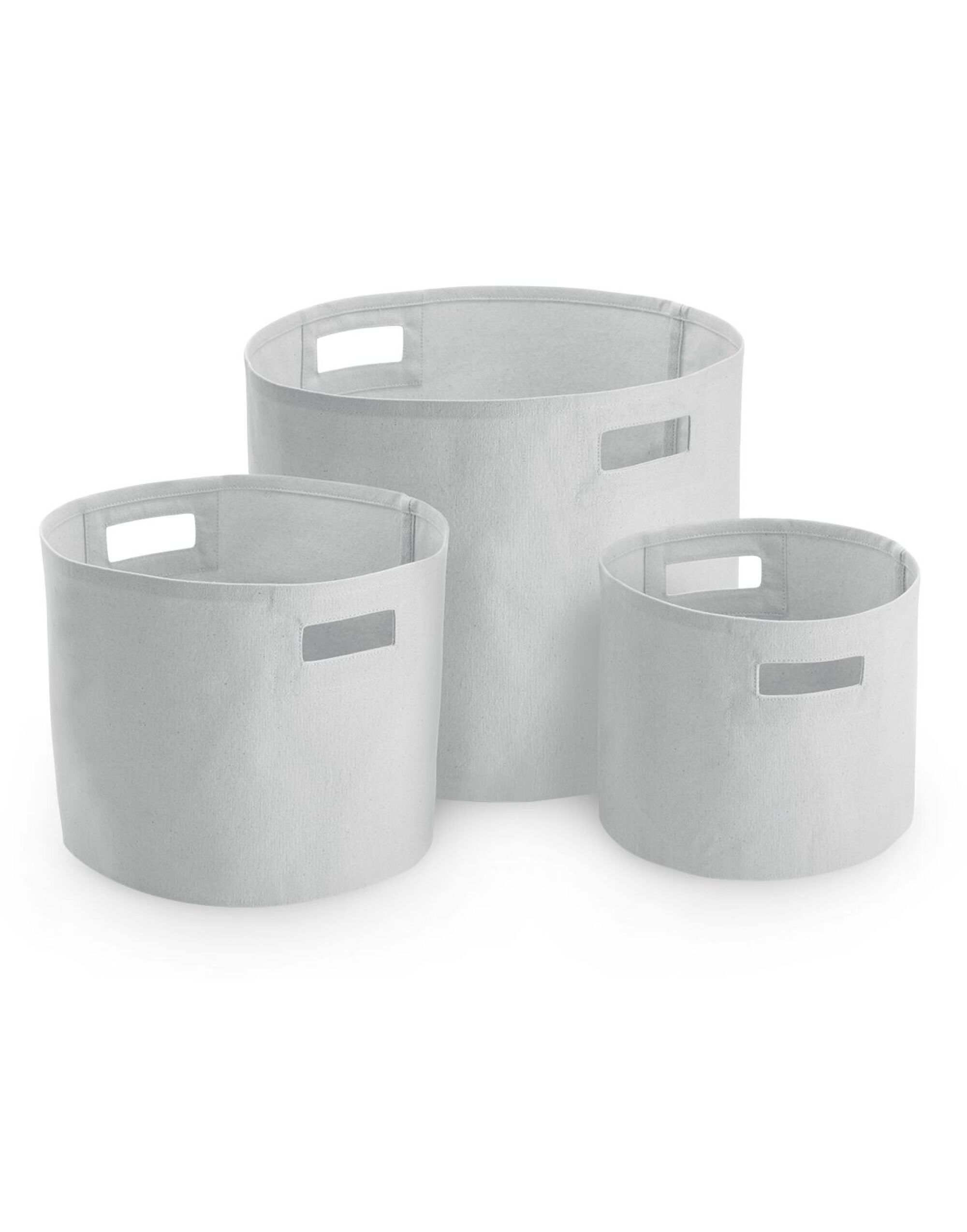 Light Grey Canvas Storage Tub Light Grey Canvas Storage Tub