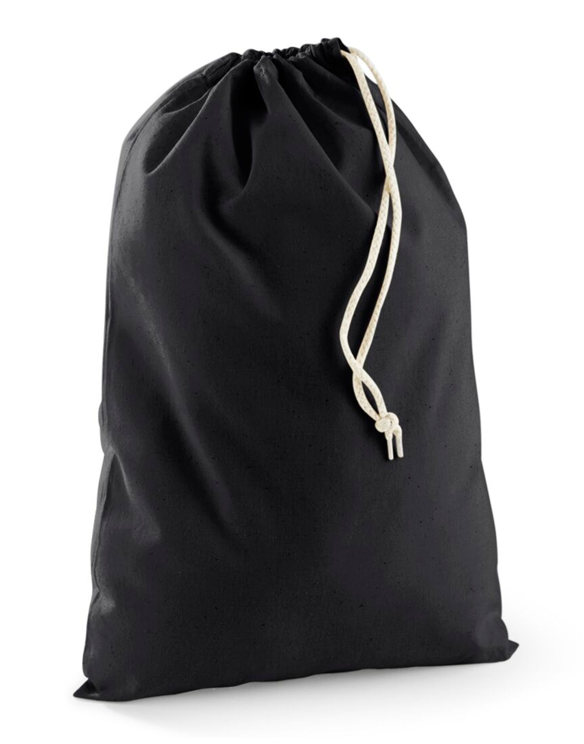 W915 Black Recycled Cotton Stuff Bag