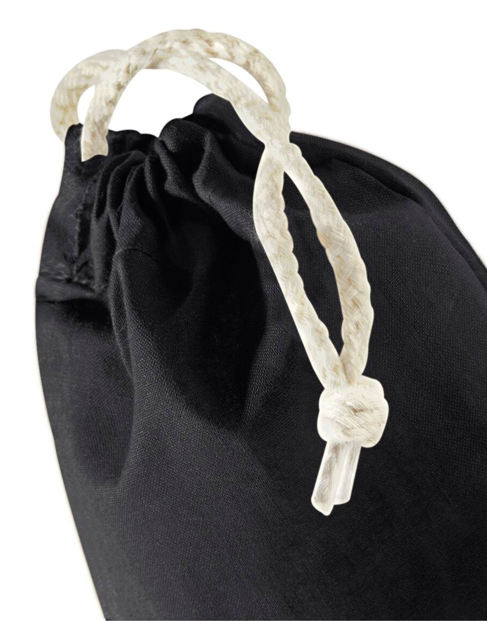 W915 Black Recycled Cotton Stuff Bag