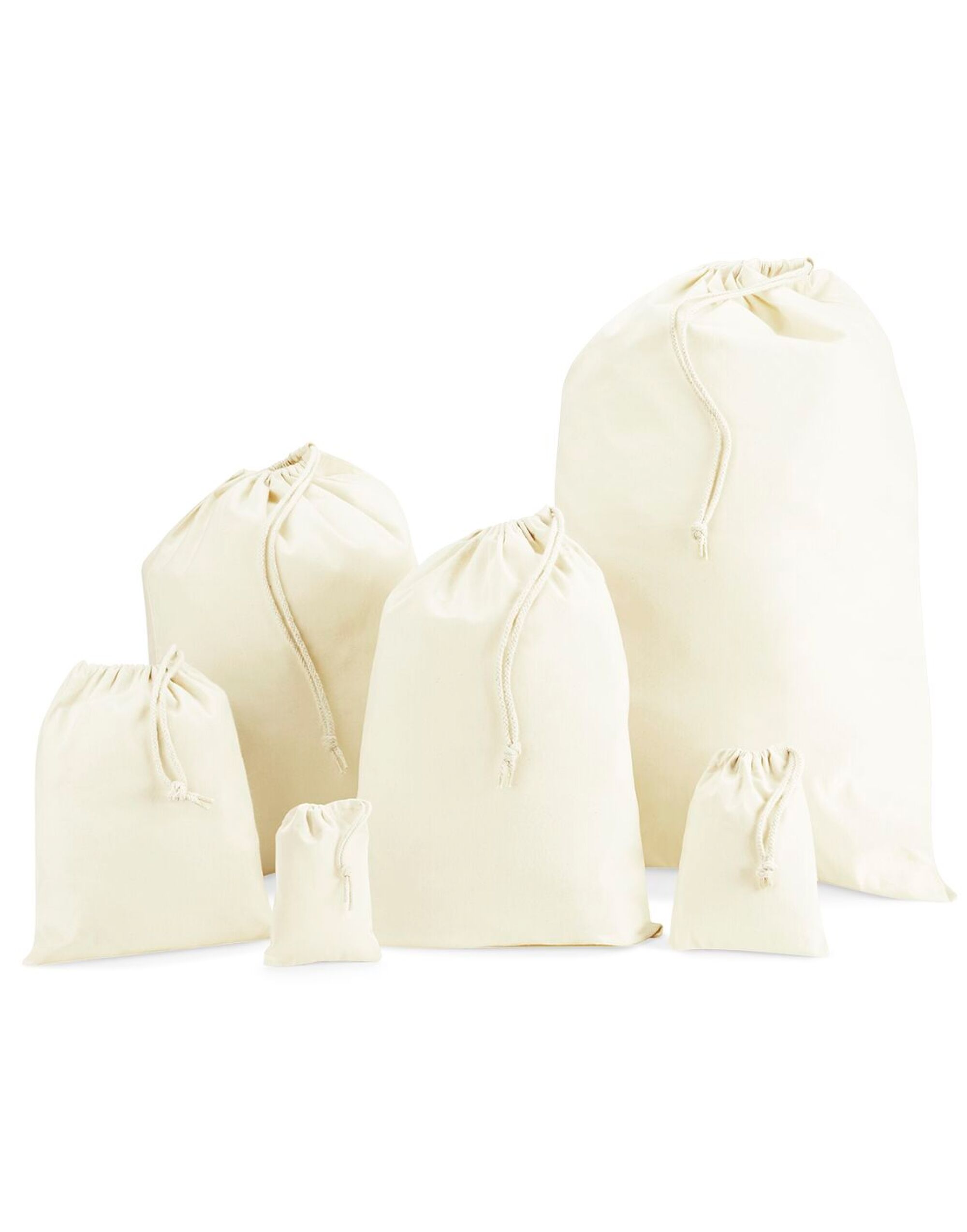 W915 Natural Recycled Cotton Stuff Bag
