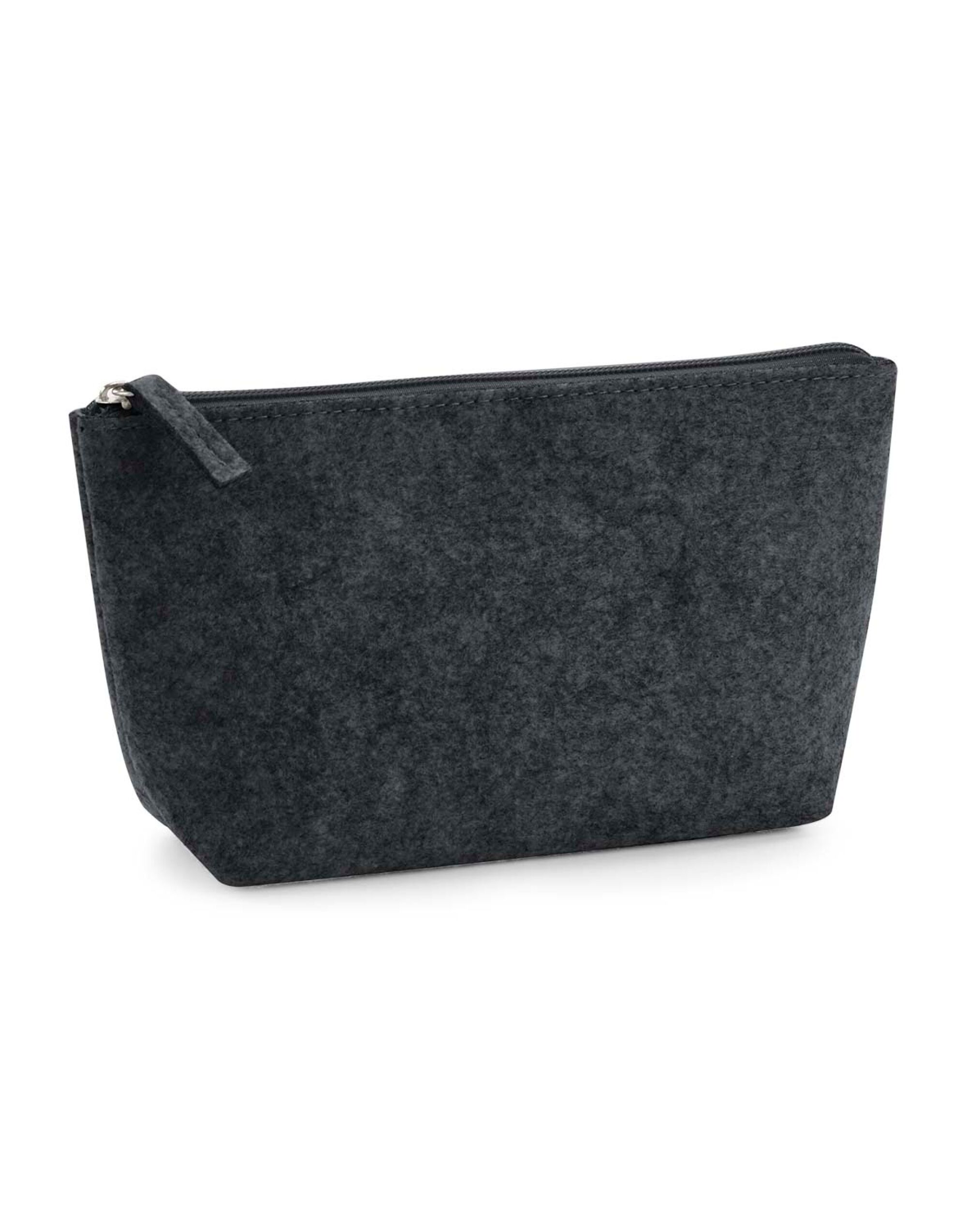 BG724 Charcoal Melange Felt Accessory Bag