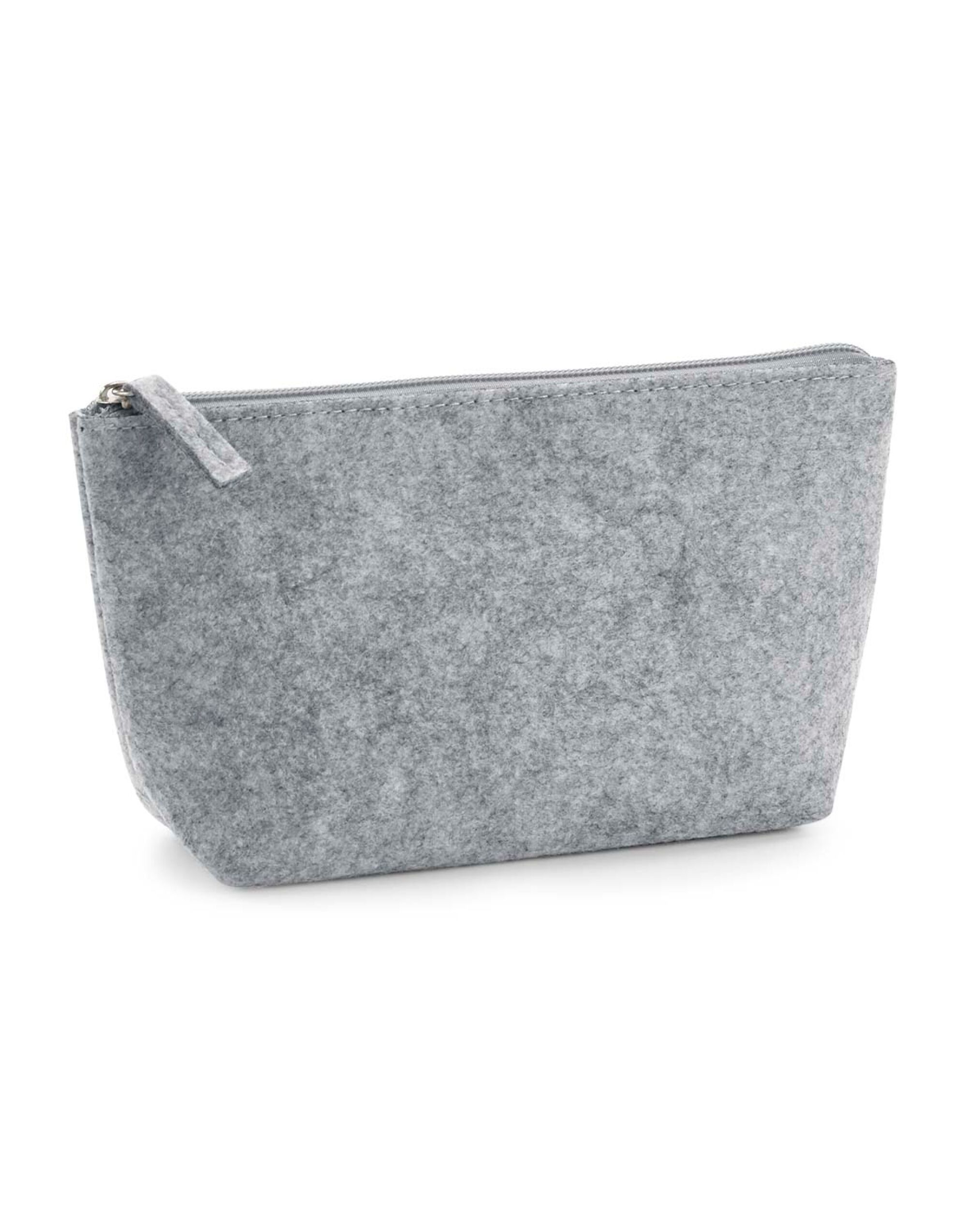 BG724 Grey Melange Felt Accessory Bag