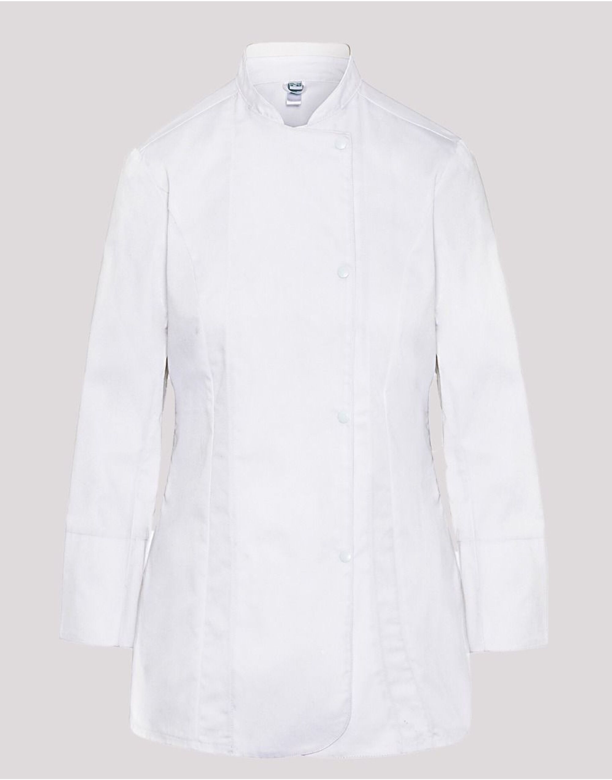 DD33L White Ladies’ Long Sleeve Fitted Chef’s Jacket