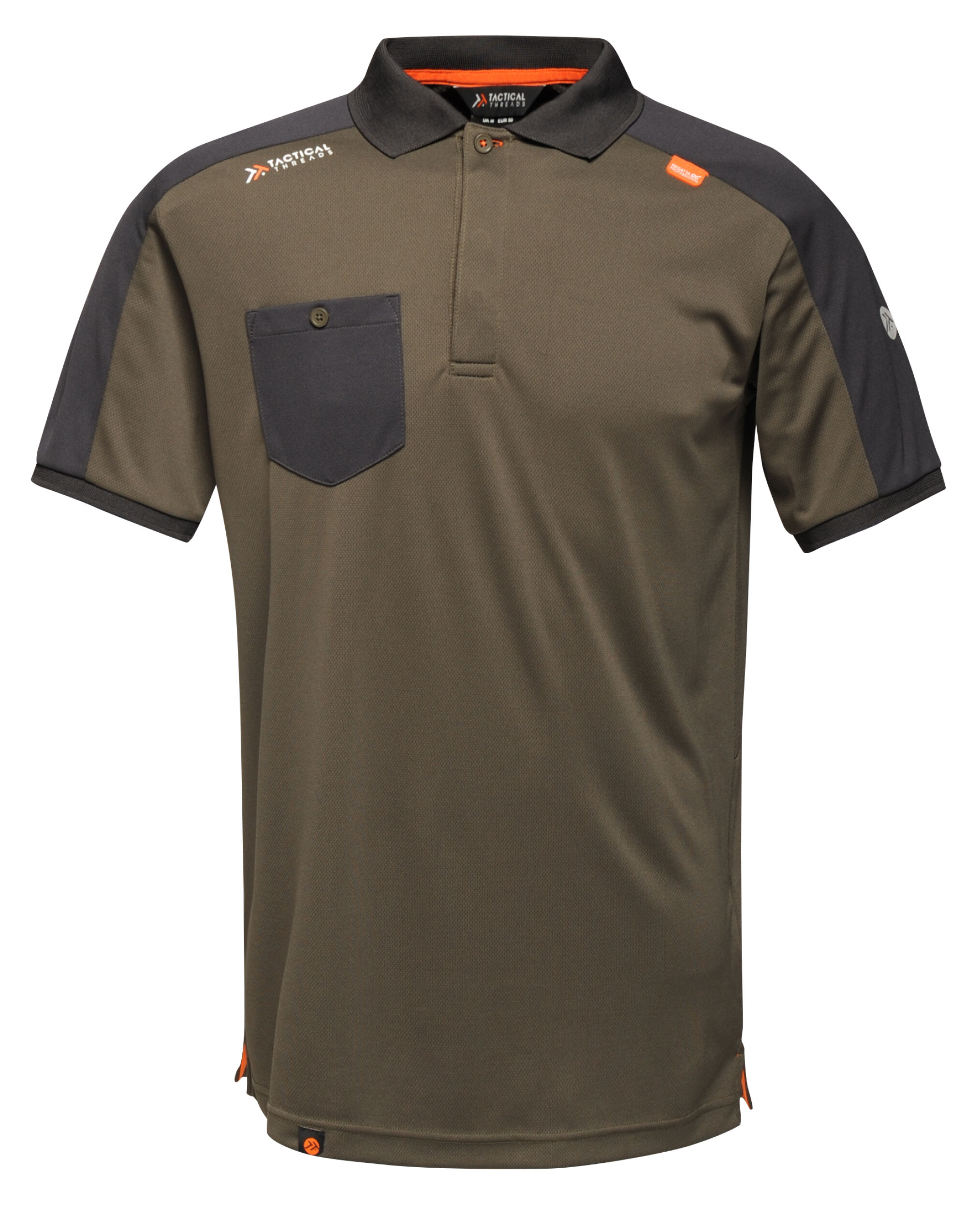 Dark Khaki Offensive Wicking Polo