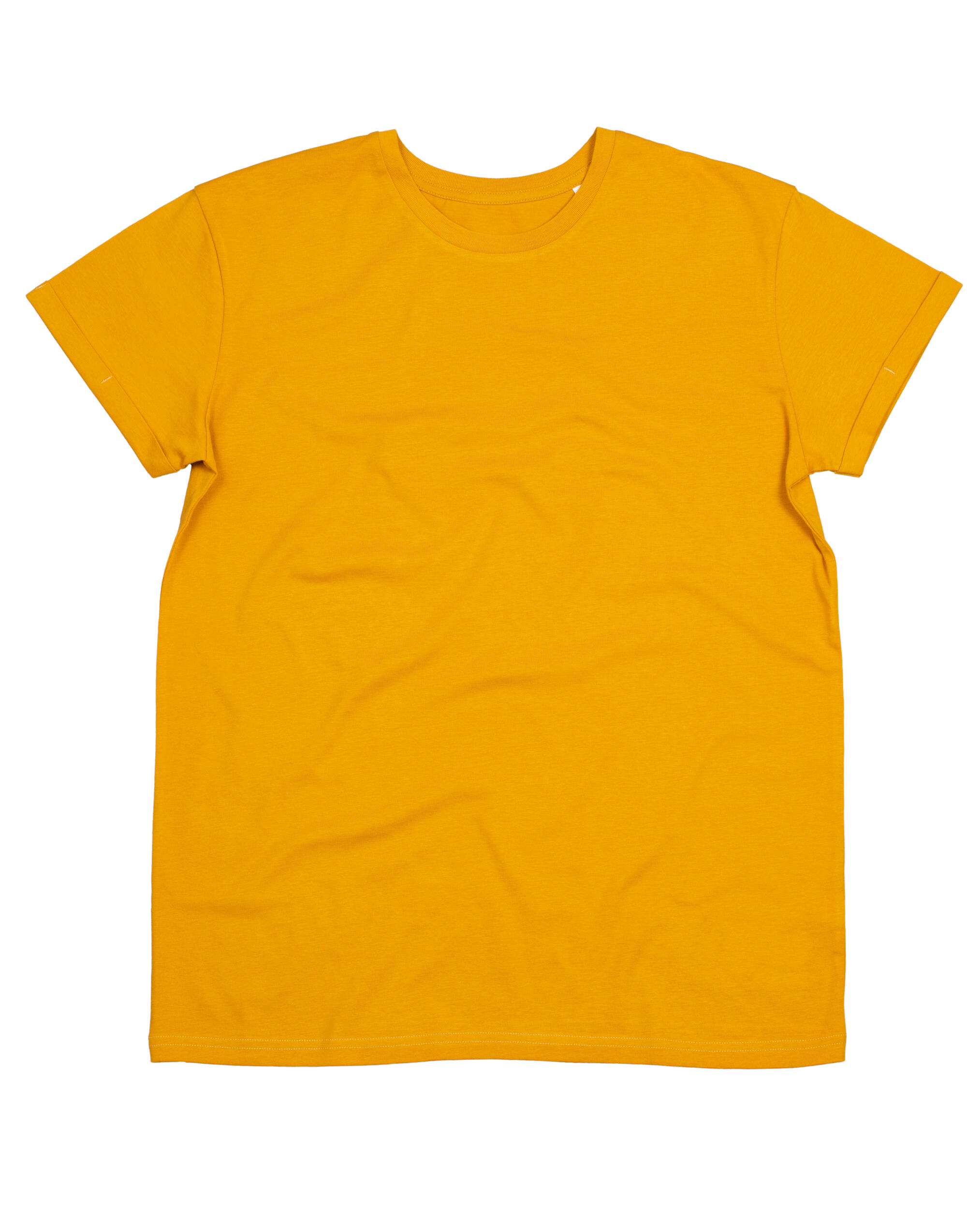 Mustard Men’s Organic Roll Sleeve T Mustard Men’s Organic Roll Sleeve T
