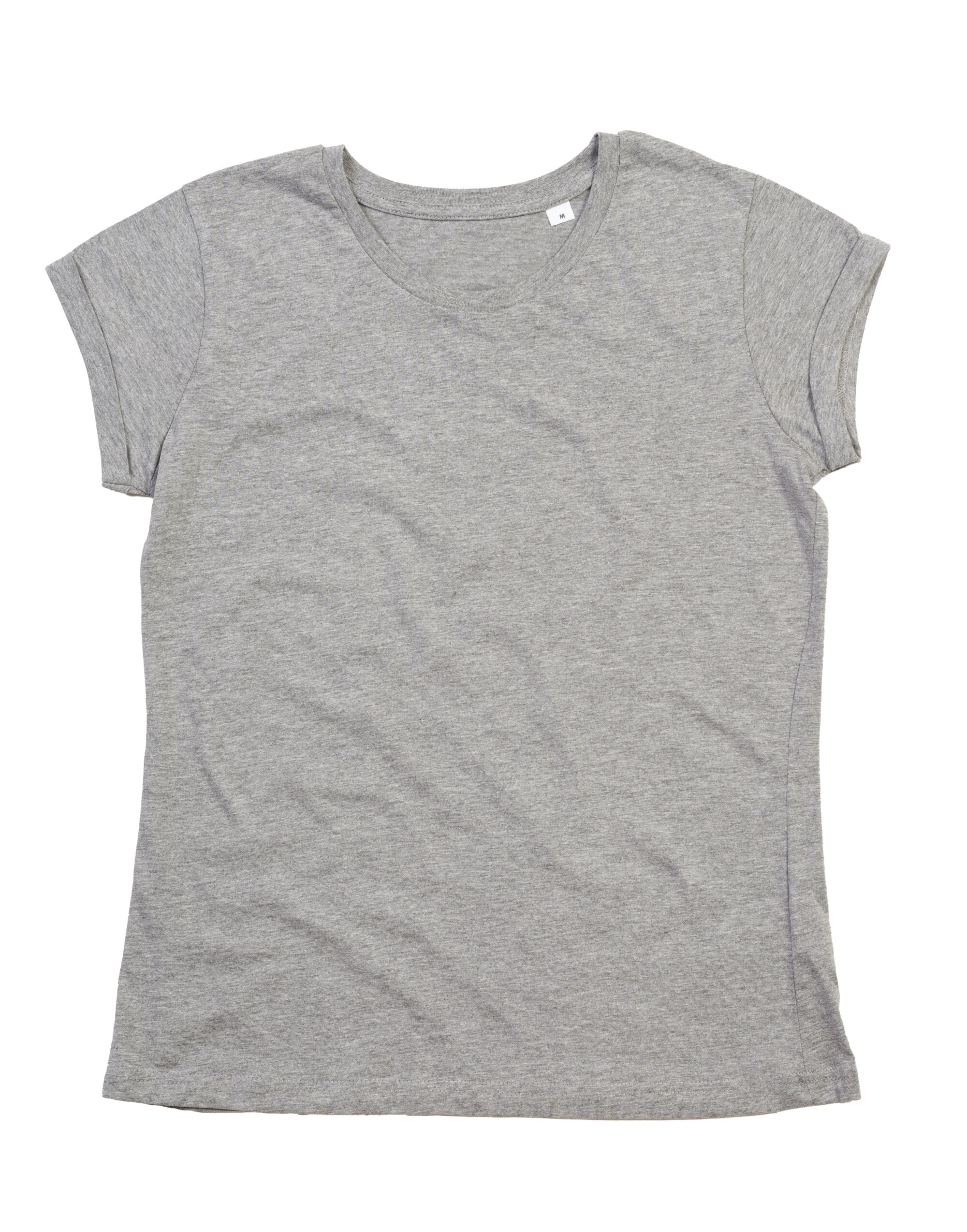 M81 Women’s Roll Sleeve T Heather Grey Melange