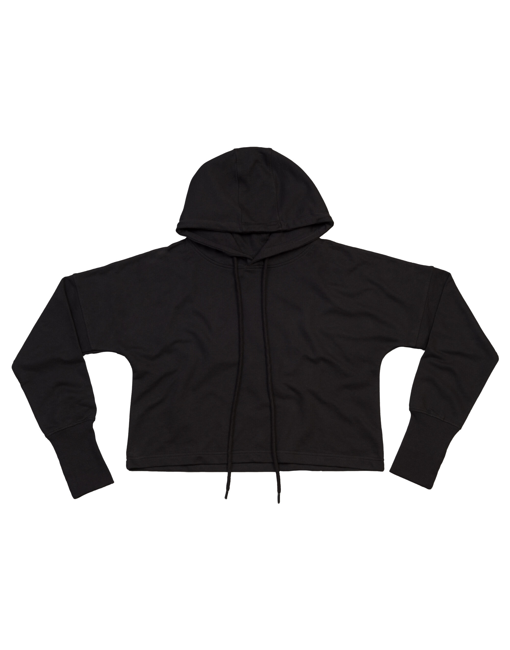 M140 Cropped Hoodie Black