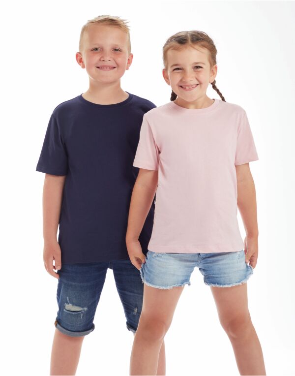 MK01 Heather Grey Melange Kid’s Essential Organic T