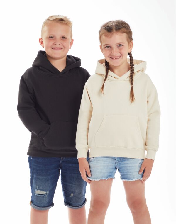 MK04 Heather Grey Melange Kid’s Essential Organic Hoodie