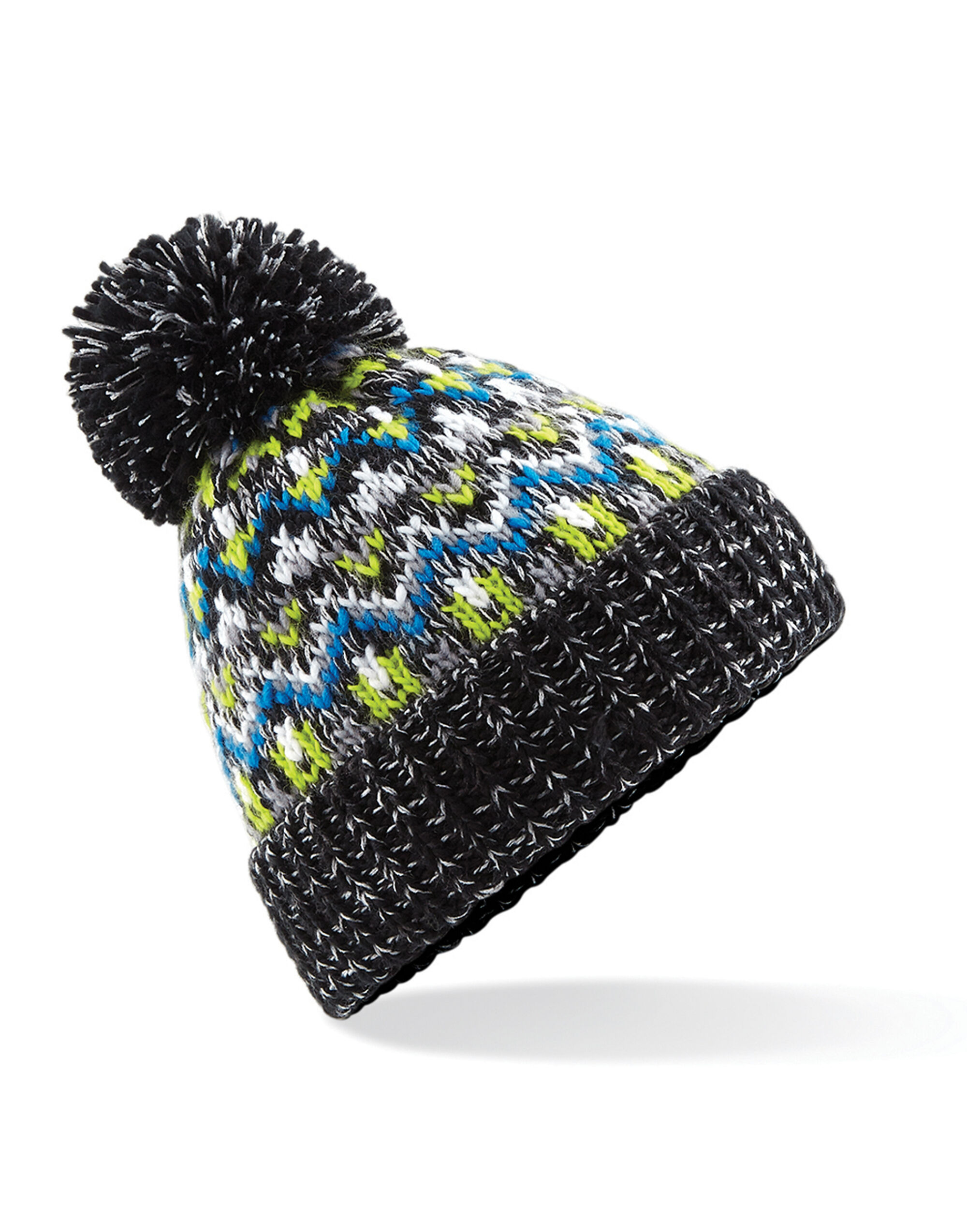 B458 Blizzard Bobble Beanie Liquorice Zing