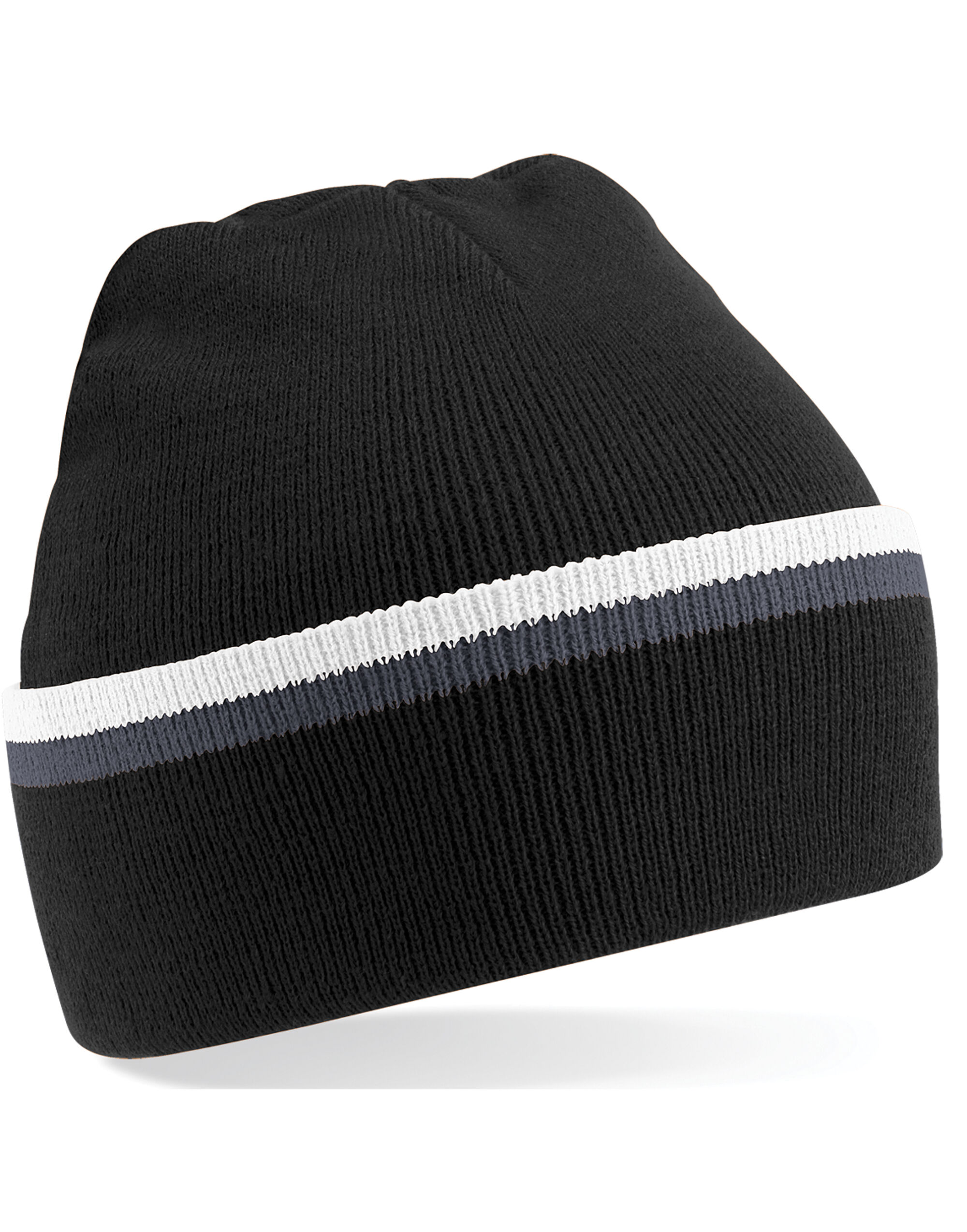 B471 Teamwear Beanie Black/Graphite Grey/White B471 Teamwear Beanie Black/Graphite Grey/White