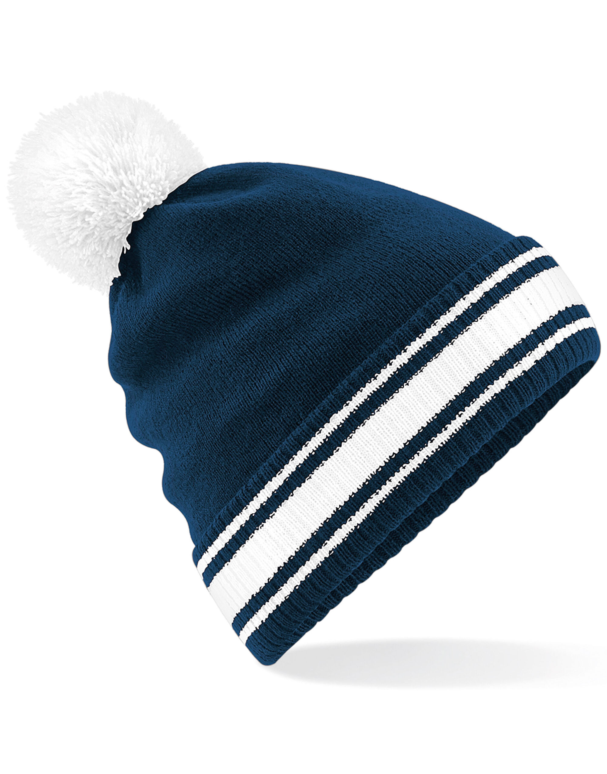 French Navy/White Stadium Beanie