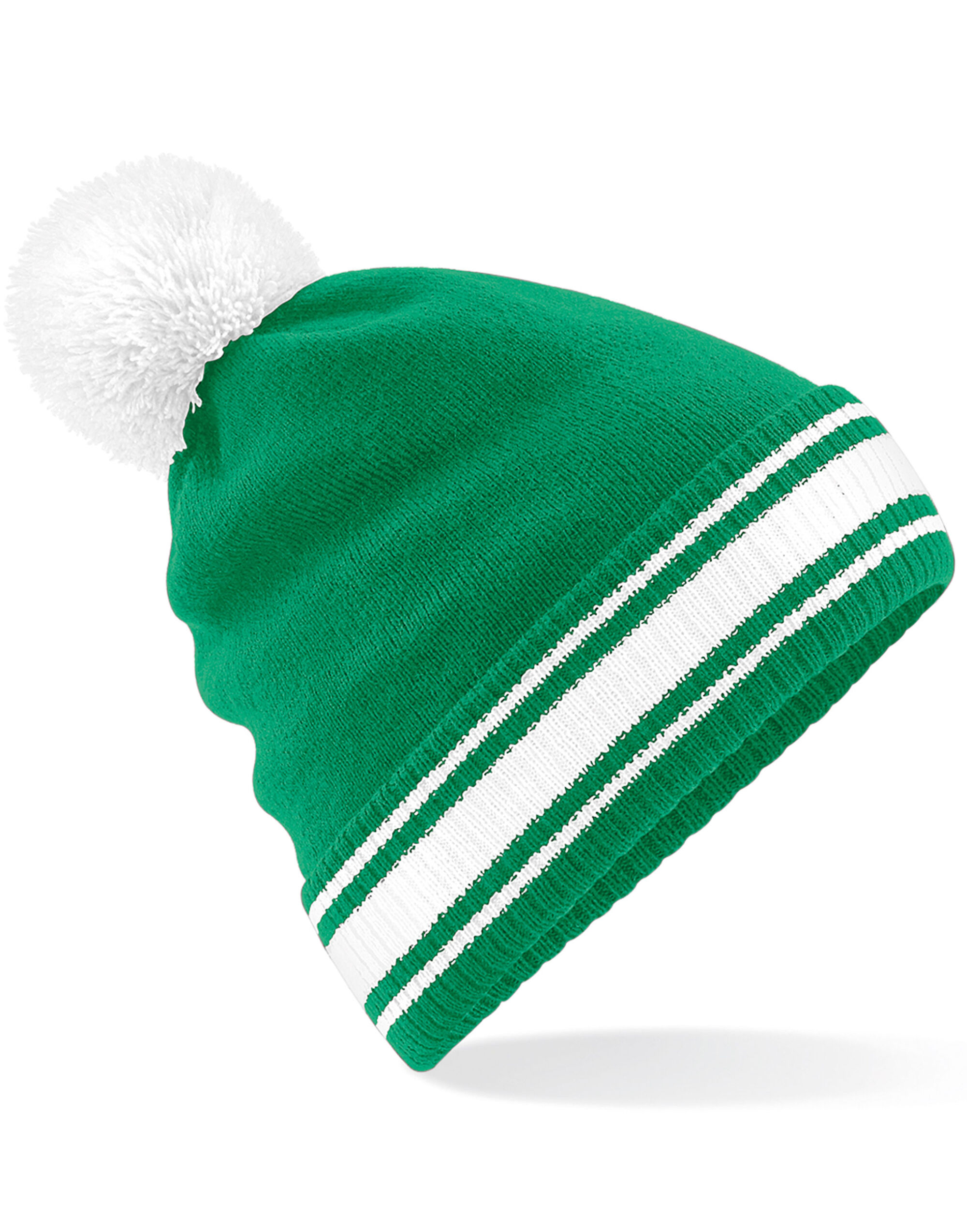 Kelly Green/White Stadium Beanie