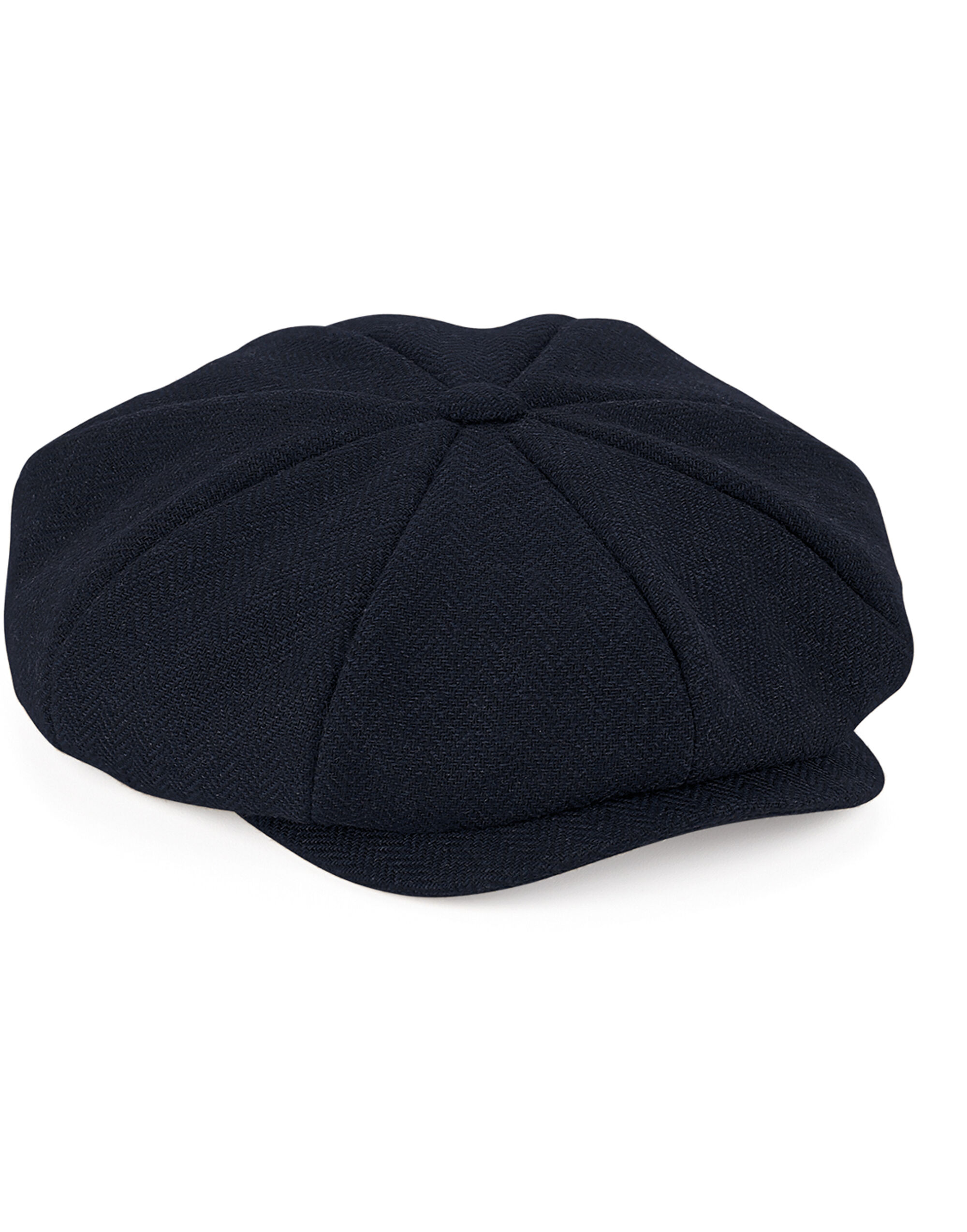 B628 Heritage Baker Boy Cap Navy Herringbone