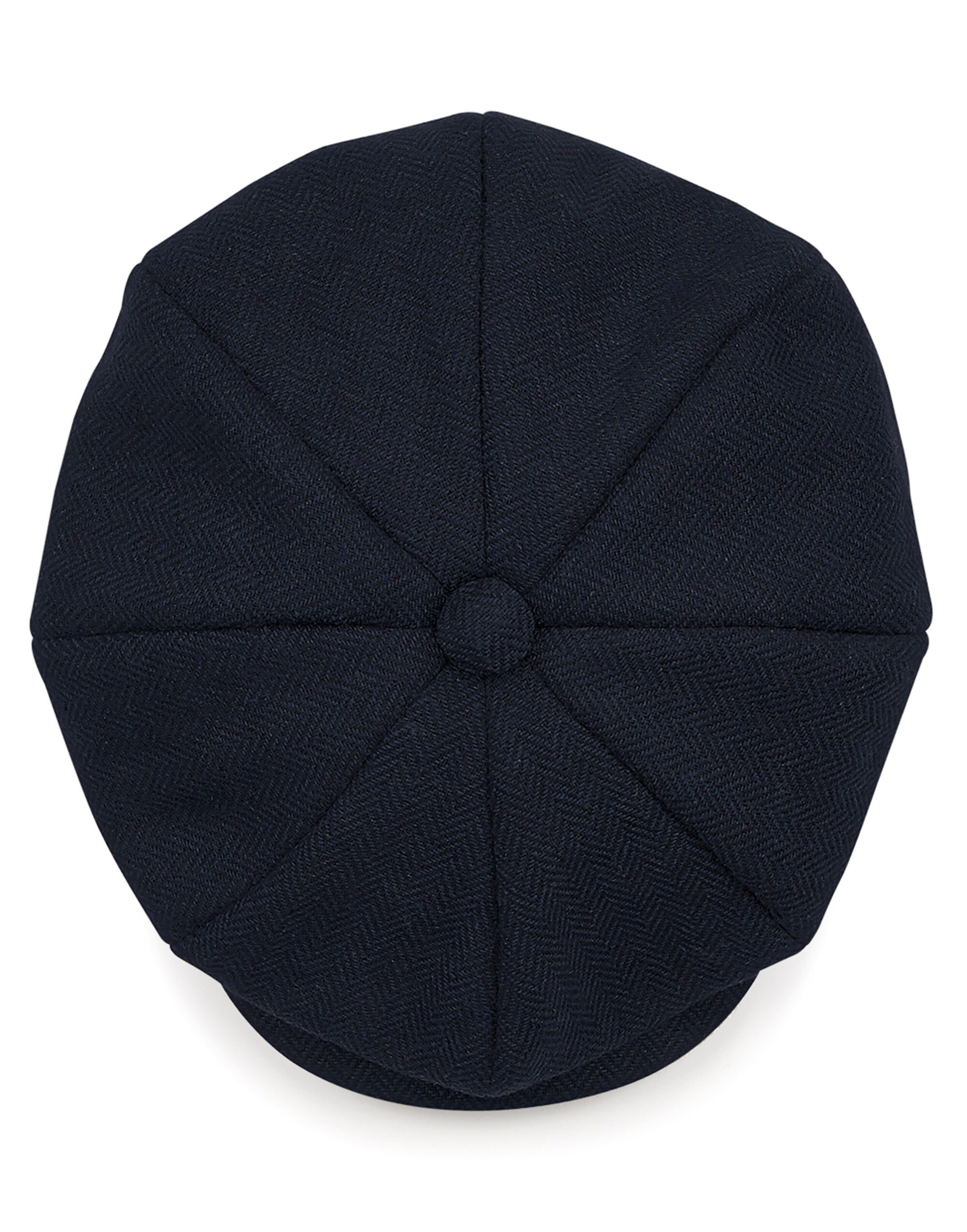 B628 Heritage Baker Boy Cap Navy Herringbone