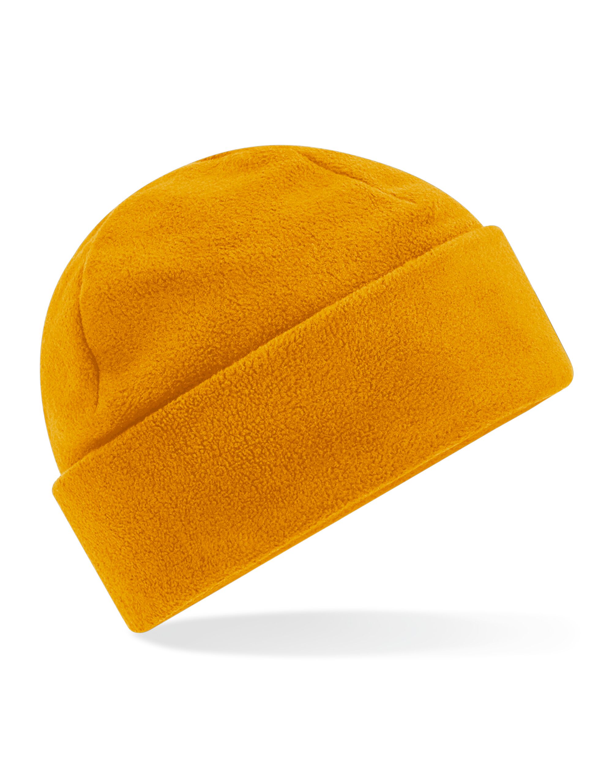 B243R Recycled Fleece Cuffed Beanie Mustard B243R Recycled Fleece Cuffed Beanie Mustard