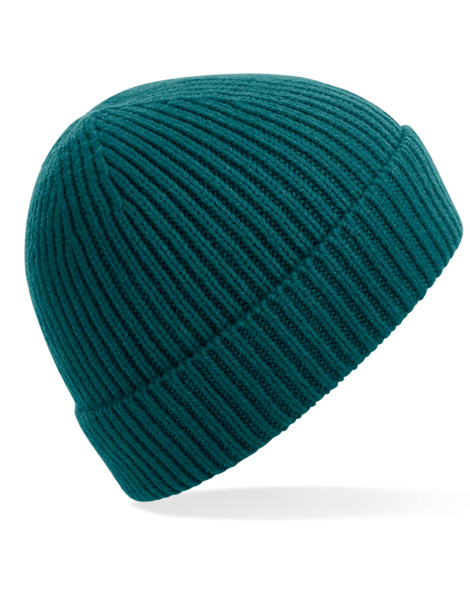 Ocean Green Engineered Knit Ribbed Beanie Ocean Green Engineered Knit Ribbed Beanie