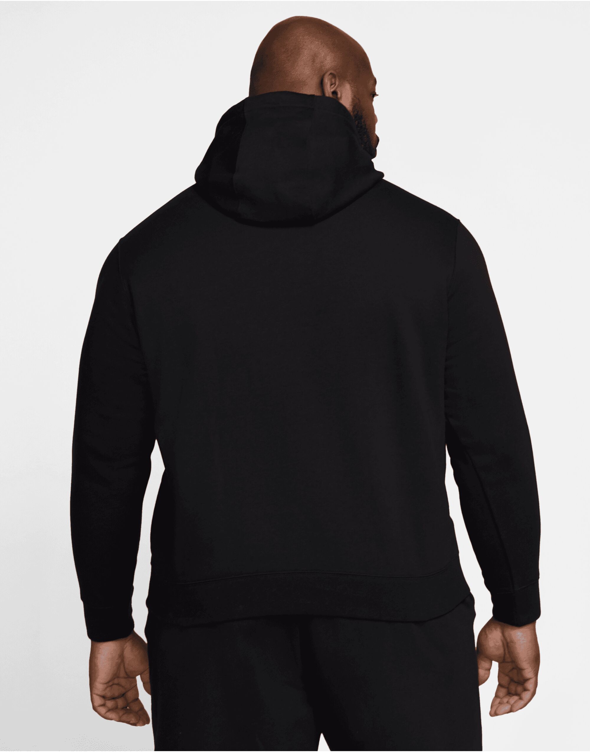 BV2654 Black/Black/White Sportswear Club Hoodie